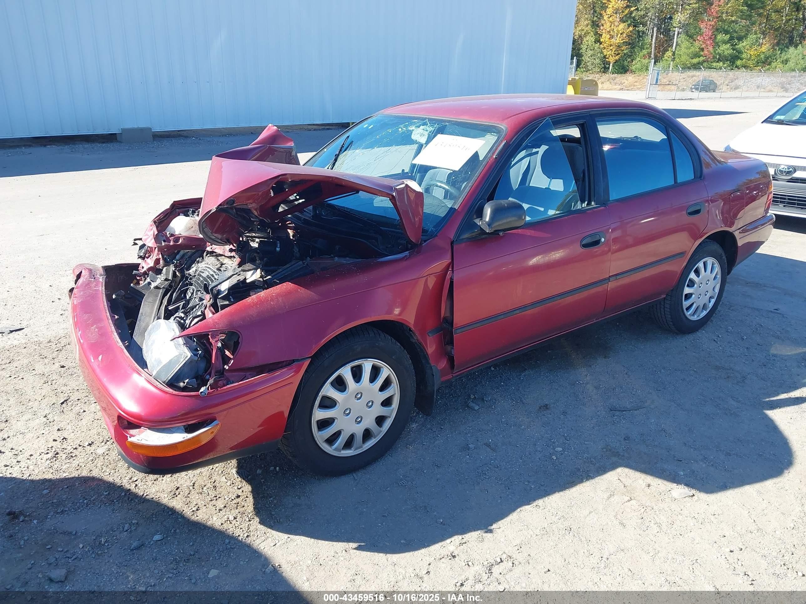 1993 Toyota Corolla Le/dx Maroon vin: 2T1AE09E7PC004292