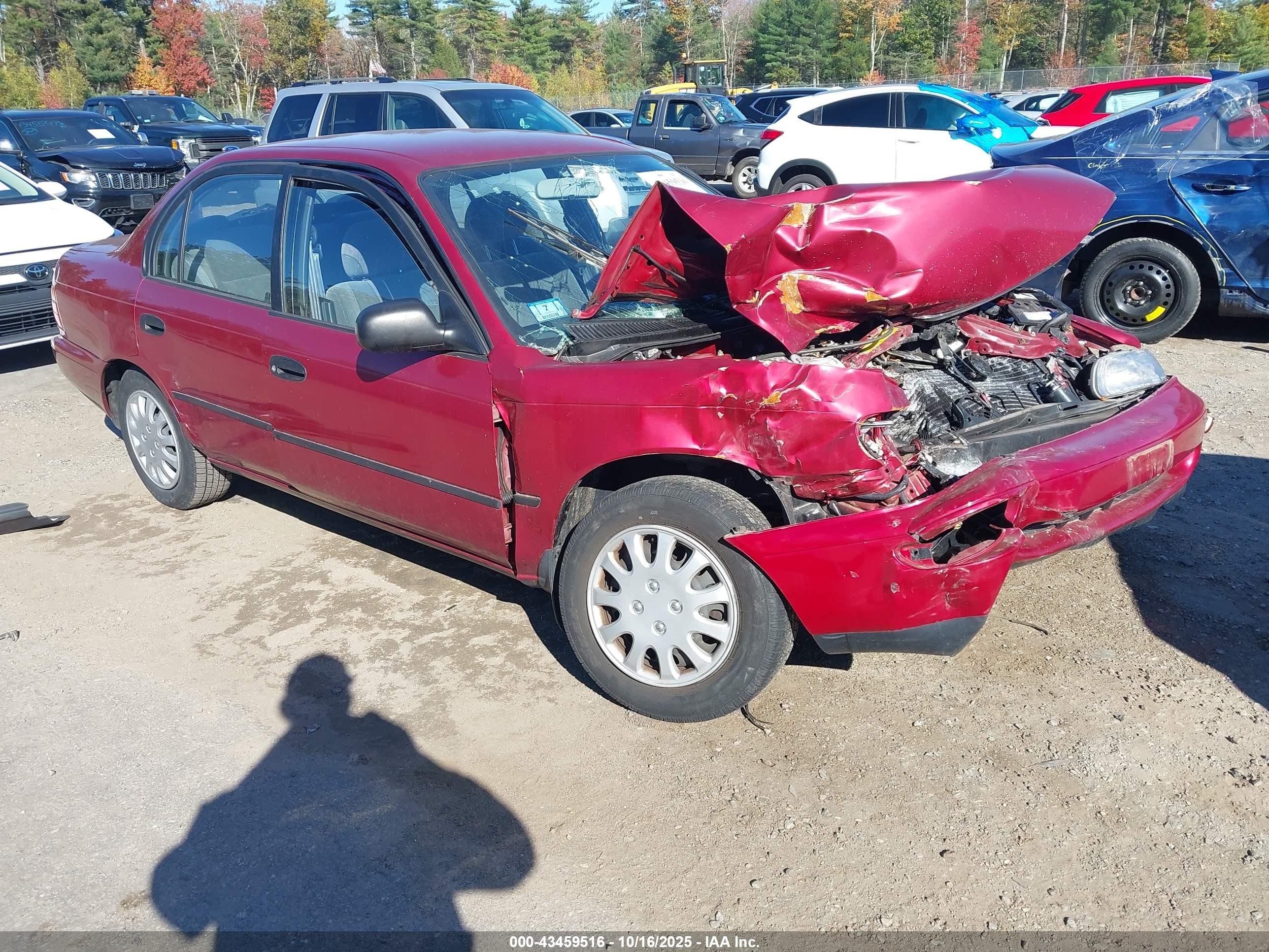1993 Toyota Corolla Le/dx Maroon vin: 2T1AE09E7PC004292