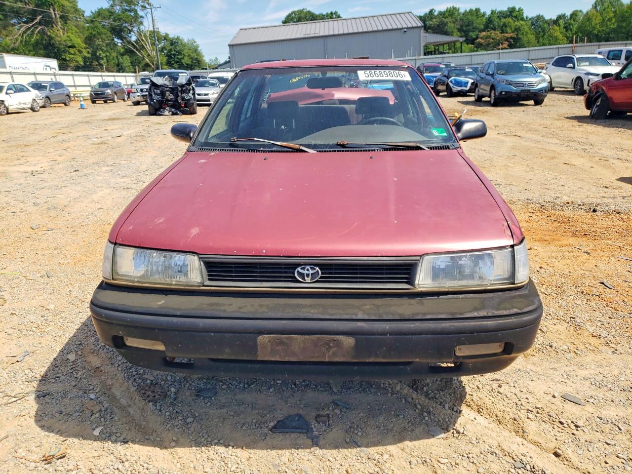 1992 Toyota Corolla Base Red vin: 2T1AE91A8NC181864