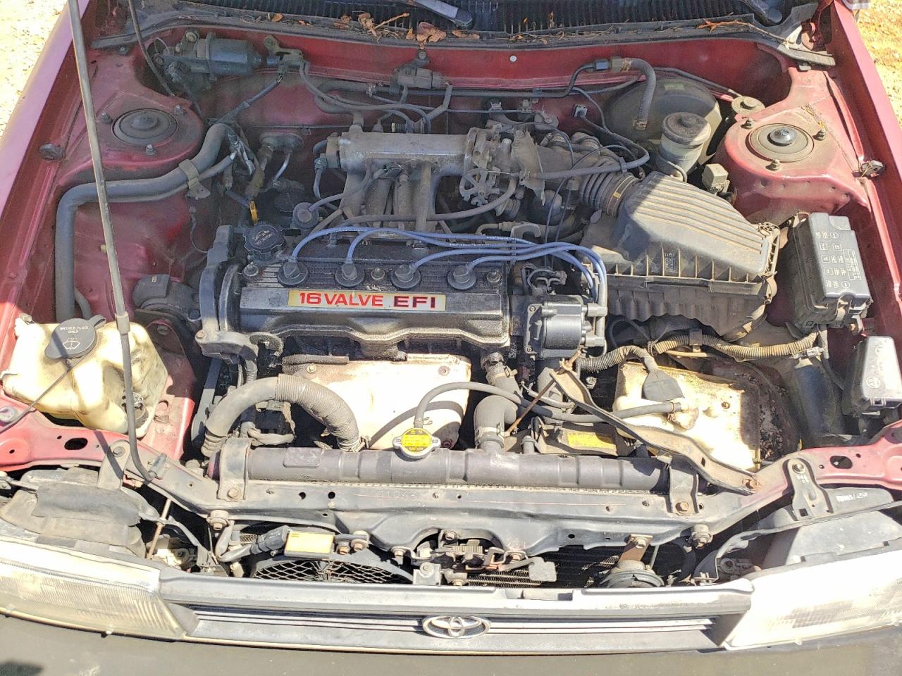 1992 Toyota Corolla Base Red vin: 2T1AE91A8NC181864