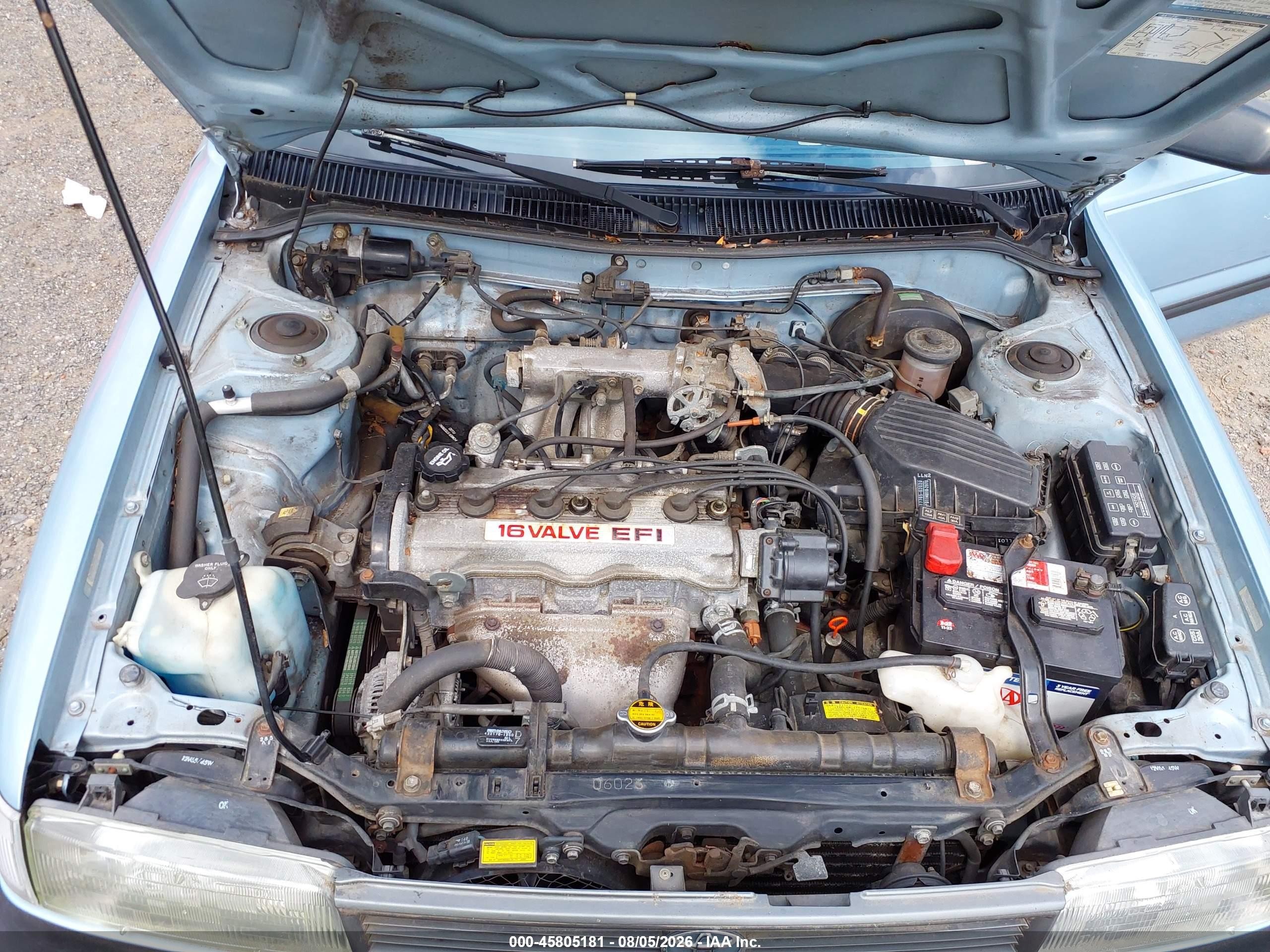 1992 Toyota Corolla   Blue vin: 2T1AE91A9NC135976