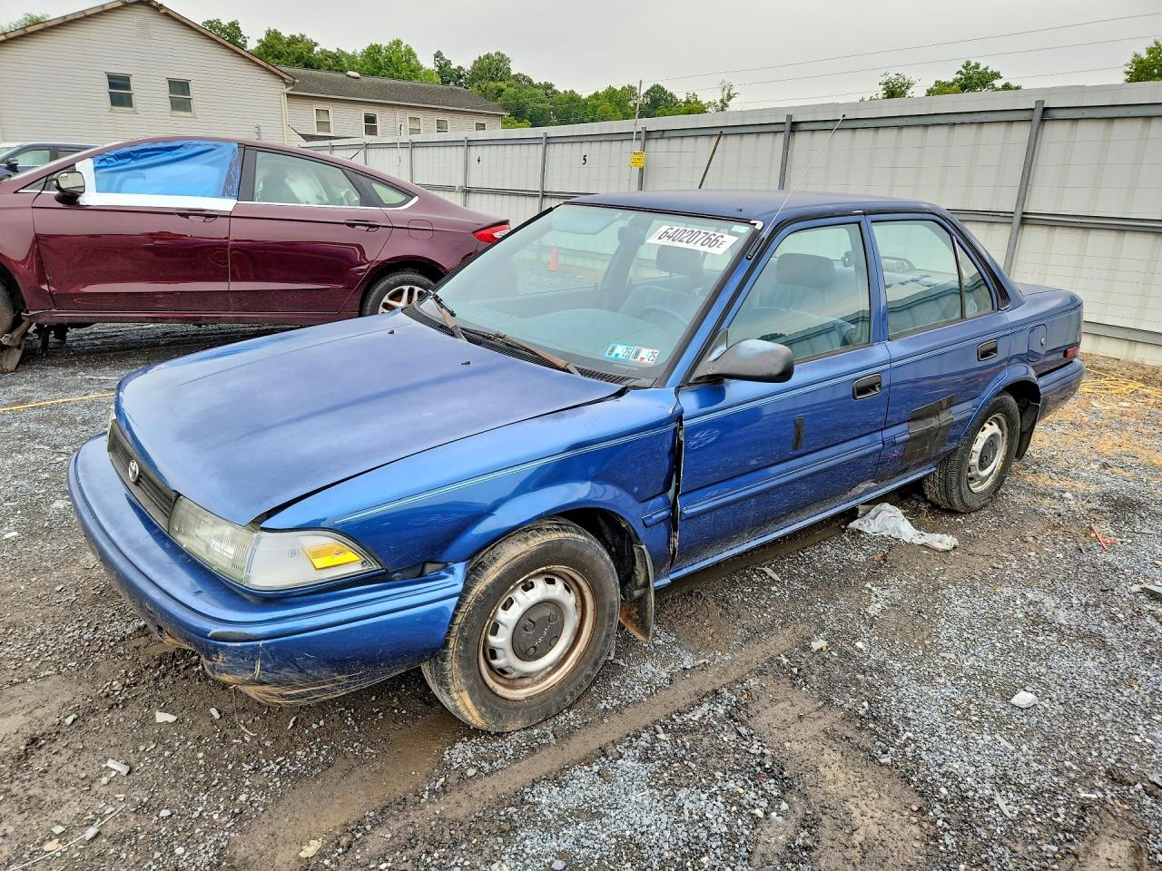 1991 Toyota Corolla Base Blue vin: 2T1AE91AXMC112253