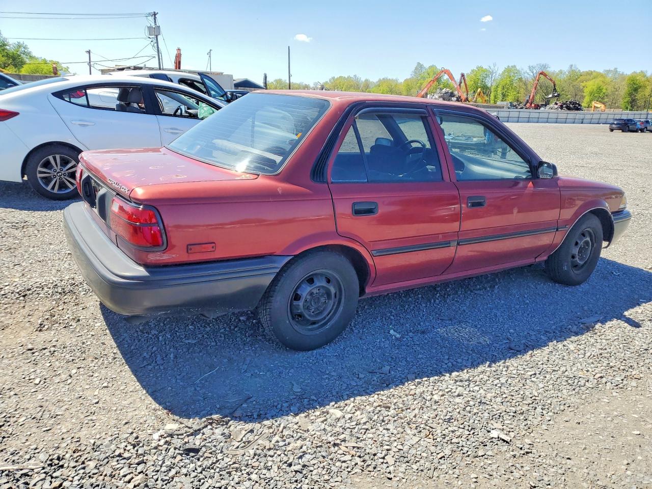 1990 Toyota Corolla Dlx Burgundy vin: 2T1AE94A8LC042326
