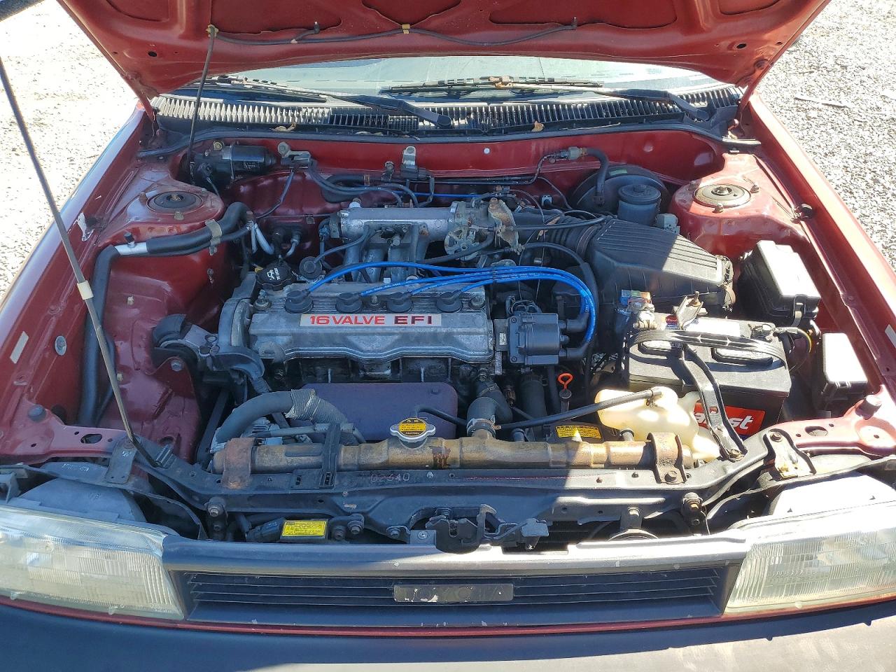1990 Toyota Corolla Dlx Burgundy vin: 2T1AE94A8LC042326
