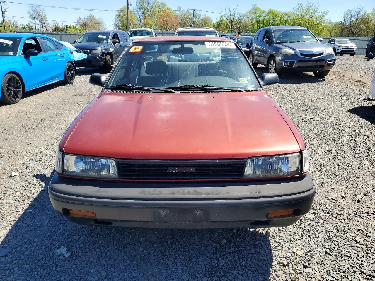 1990 Toyota Corolla Dlx Burgundy vin: 2T1AE94A8LC042326