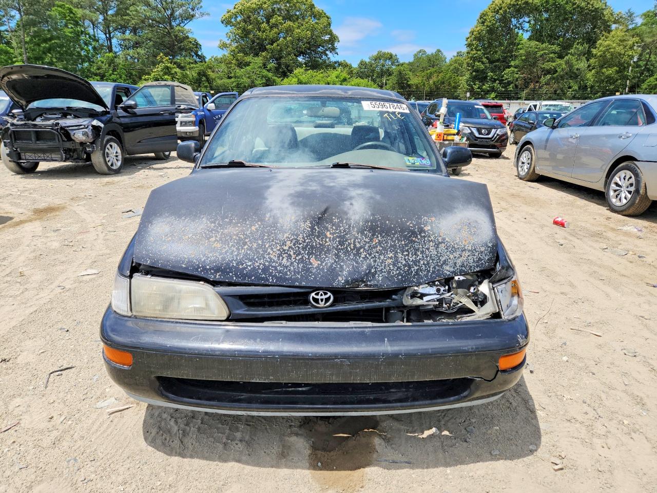 1996 Toyota Corolla Base Серый vin: 2T1BA02E0TC138999