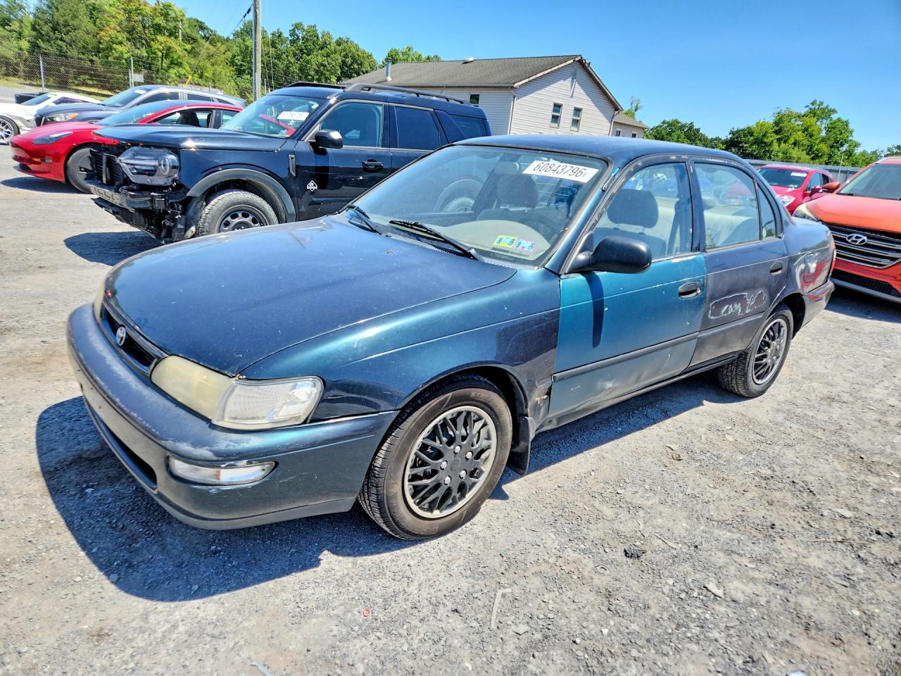 1997 Toyota Corolla Green vin: 2T1BA02E3VC214783