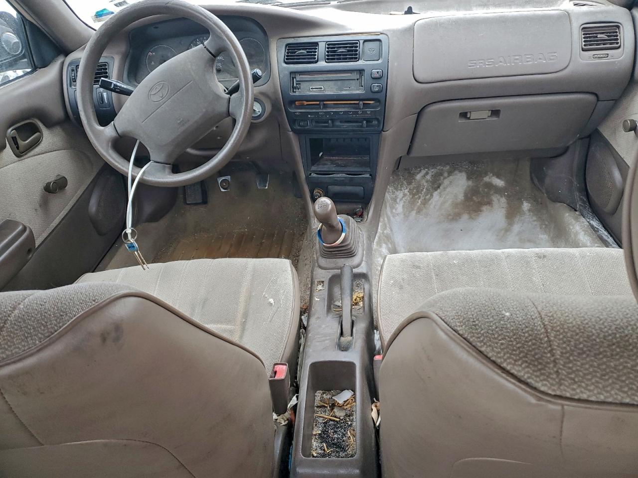 1996 Toyota Corolla Silver vin: 2T1BA02E5TC149674