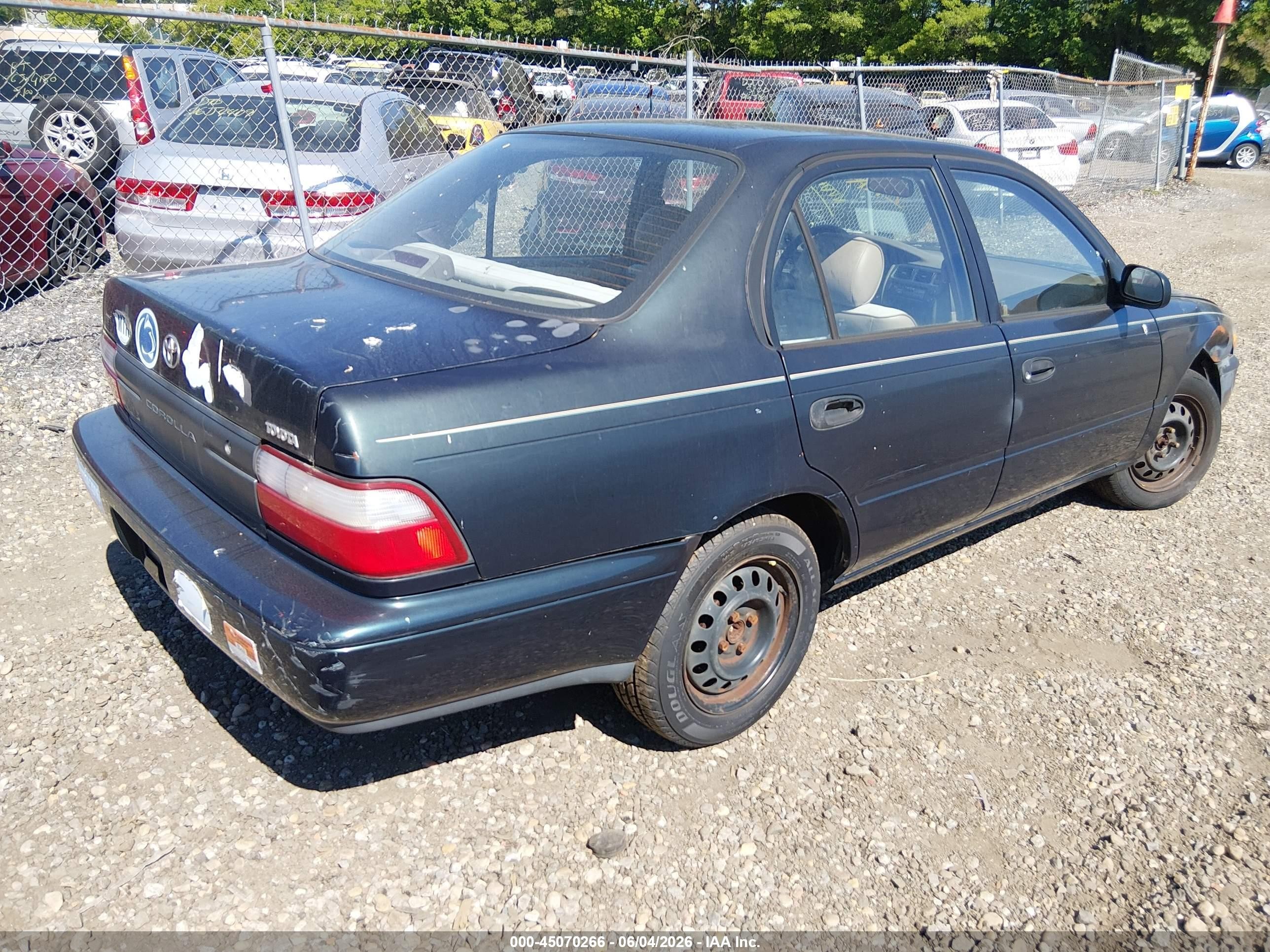 1997 Toyota Corolla Ce Green vin: 2T1BA02E6VC213689