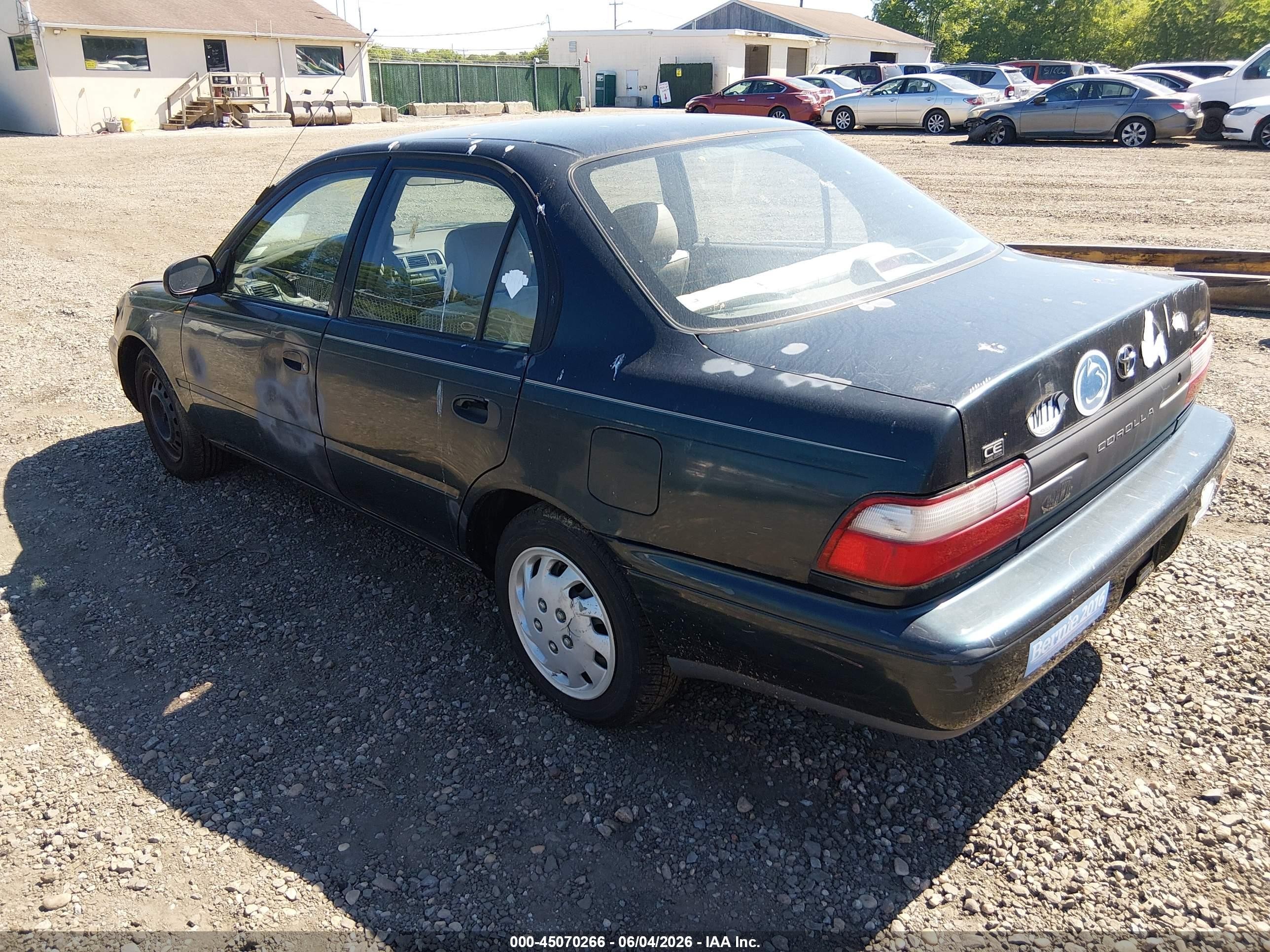 1997 Toyota Corolla Ce Green vin: 2T1BA02E6VC213689