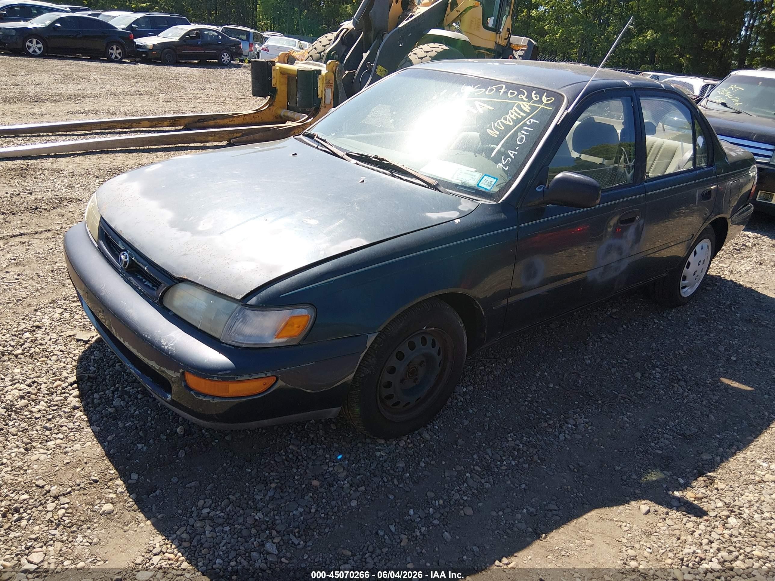 1997 Toyota Corolla Ce Green vin: 2T1BA02E6VC213689