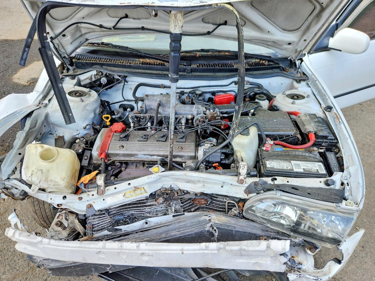 1997 Toyota Corolla Base White vin: 2T1BA02E8VC183661