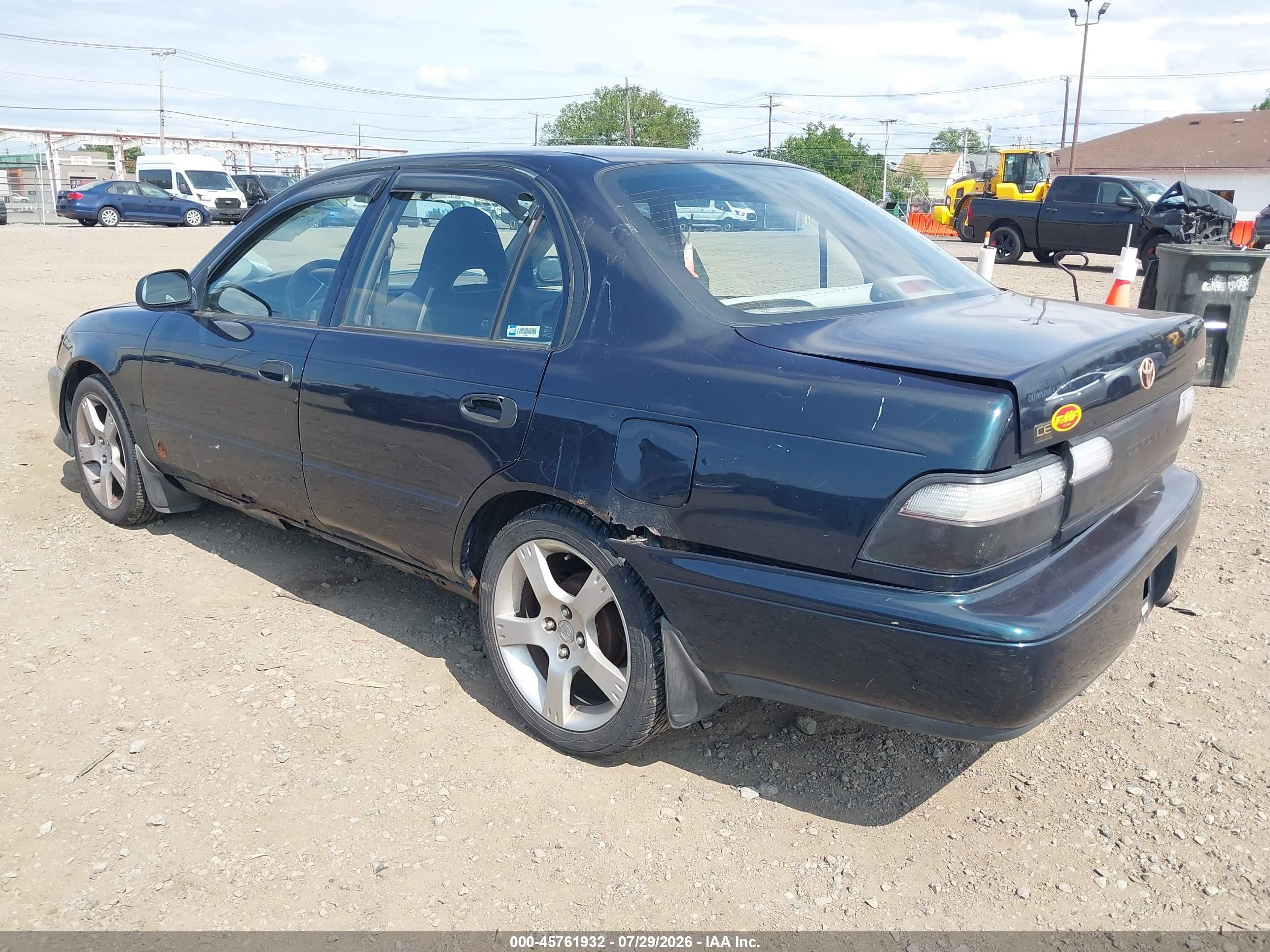 1997 Toyota Corolla Ce Green vin: 2T1BA02E9VC203965