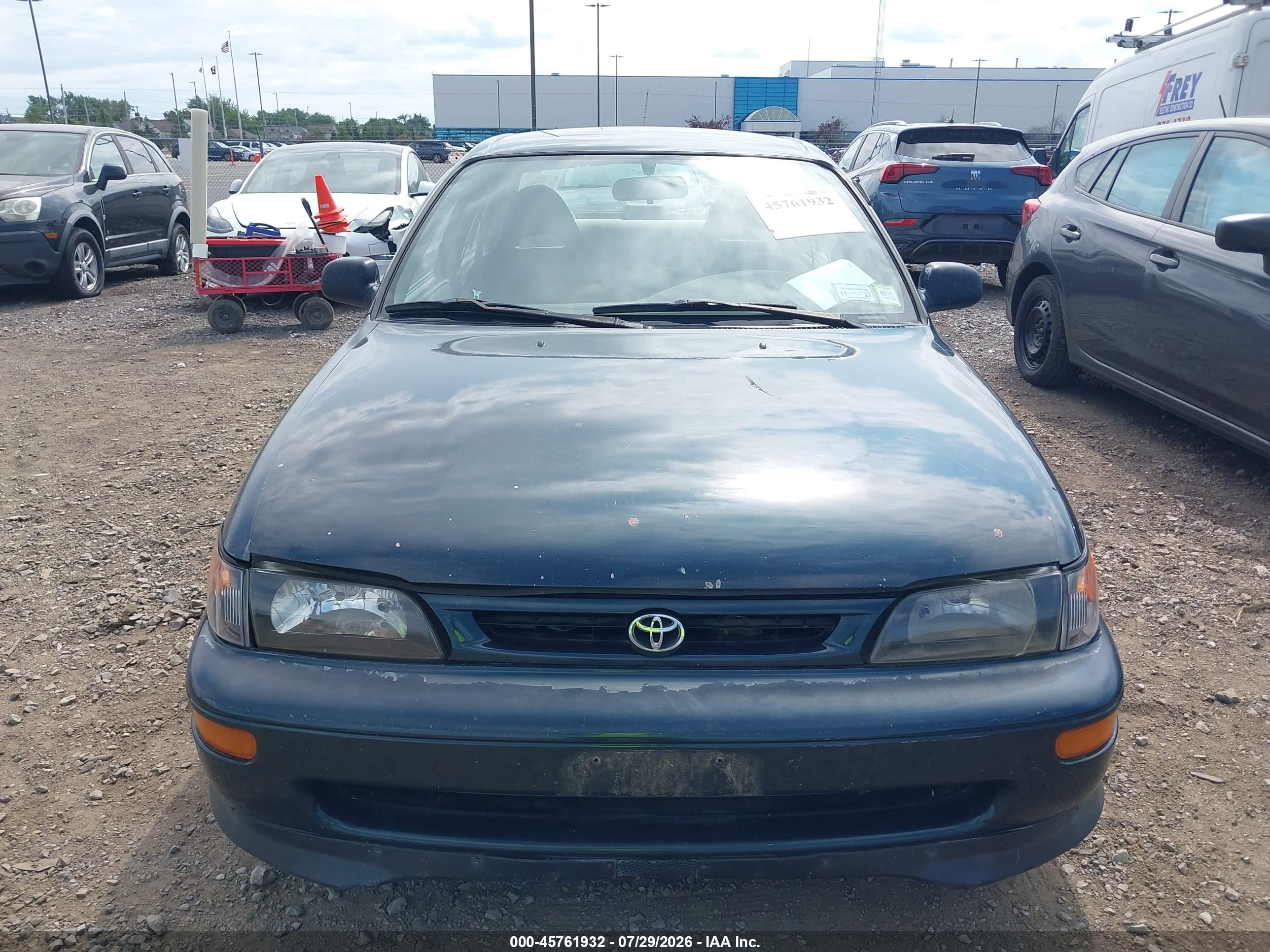 1997 Toyota Corolla Ce Green vin: 2T1BA02E9VC203965