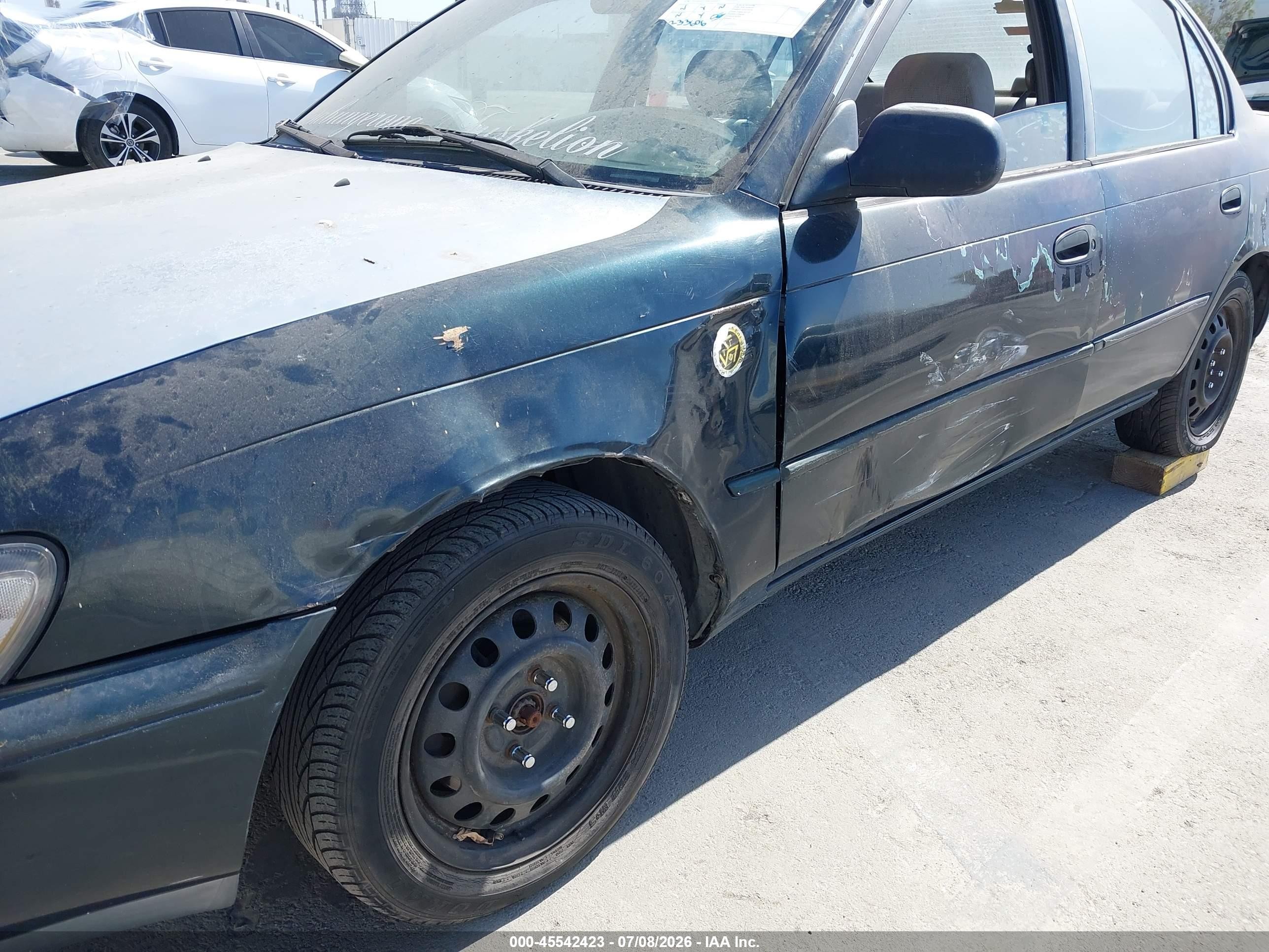 1996 Toyota Corolla Dx Blue vin: 2T1BB02E0TC169537