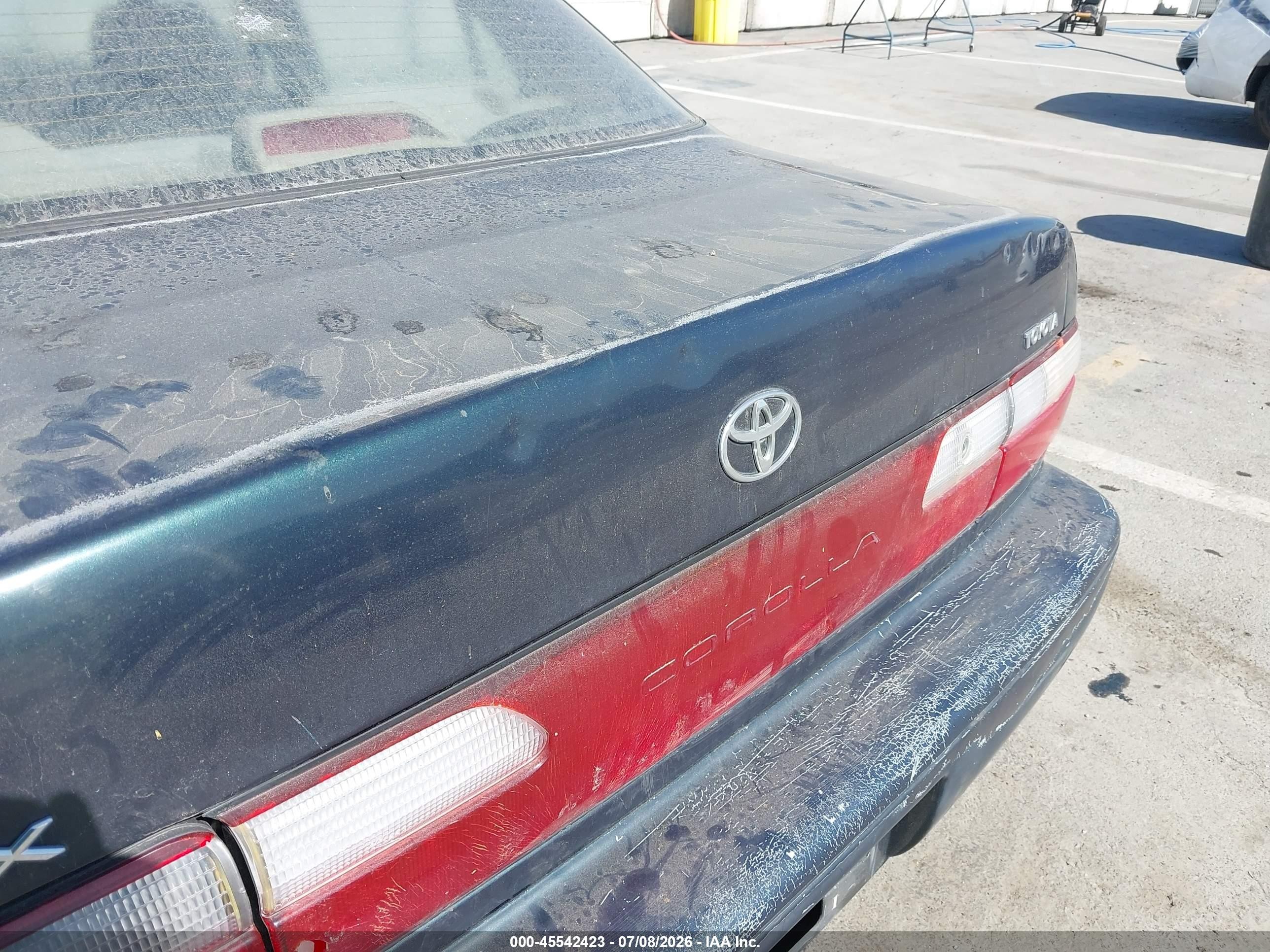 1996 Toyota Corolla Dx Blue vin: 2T1BB02E0TC169537