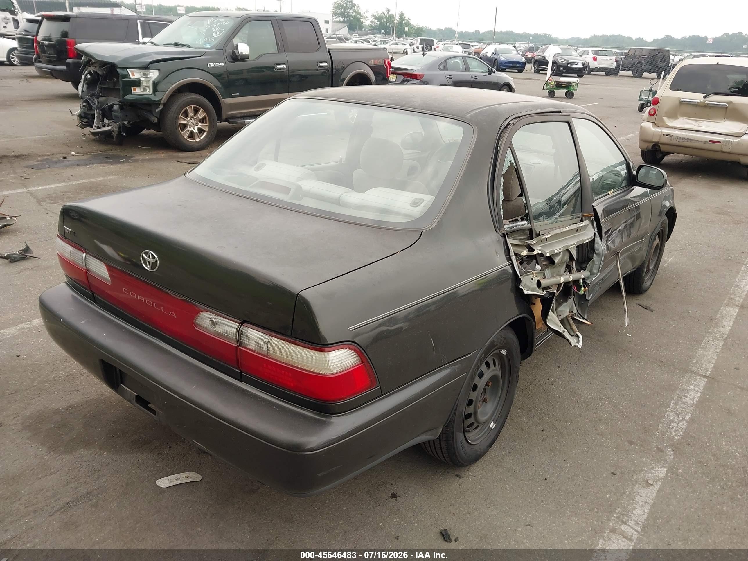 1997 Toyota Corolla Dx Black vin: 2T1BB02E0VC195932