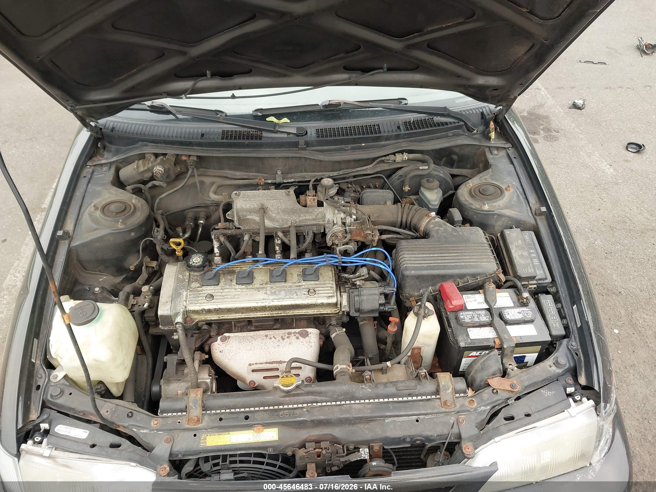 1997 Toyota Corolla Dx Black vin: 2T1BB02E0VC195932