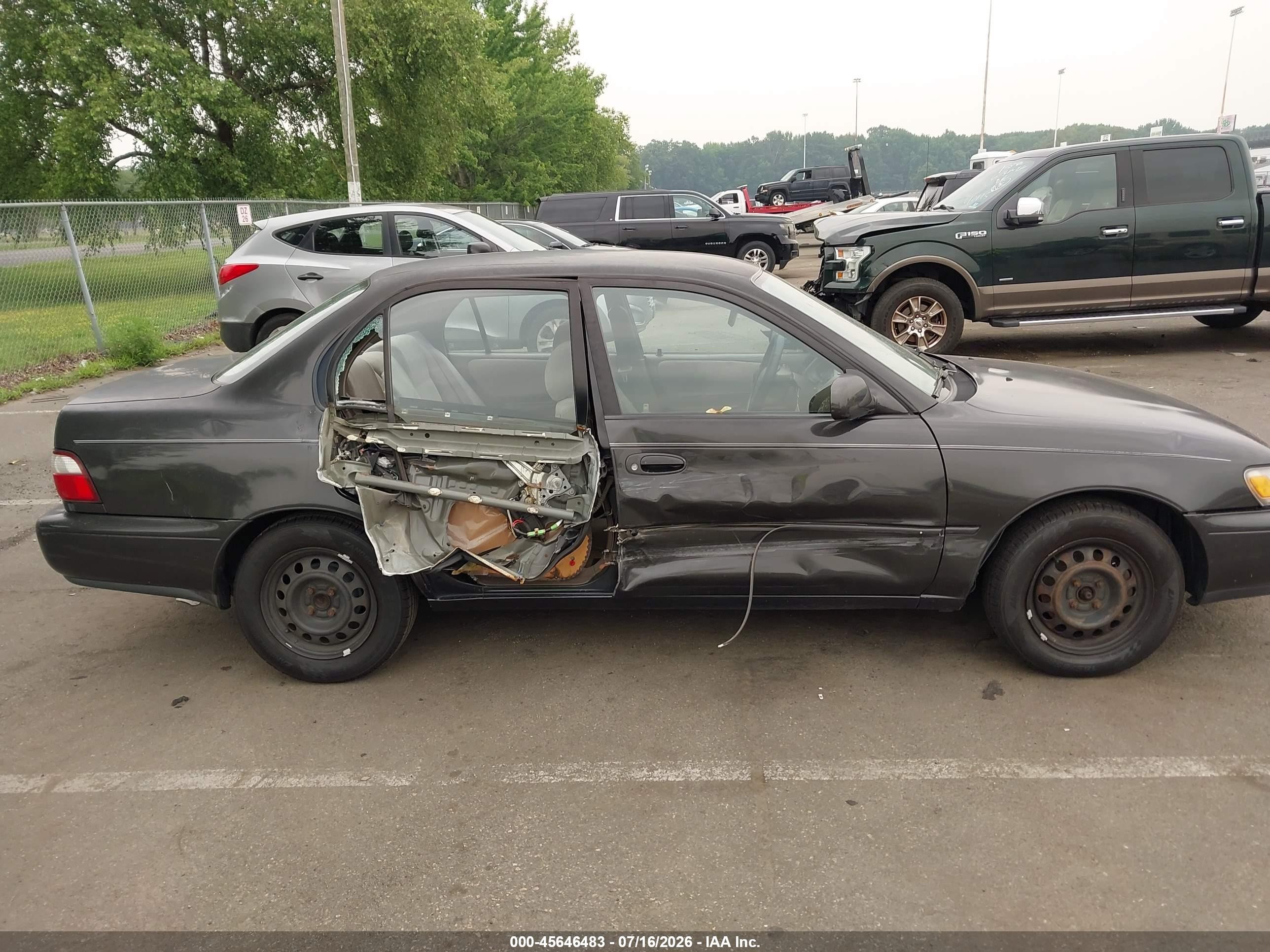 1997 Toyota Corolla Dx Black vin: 2T1BB02E0VC195932