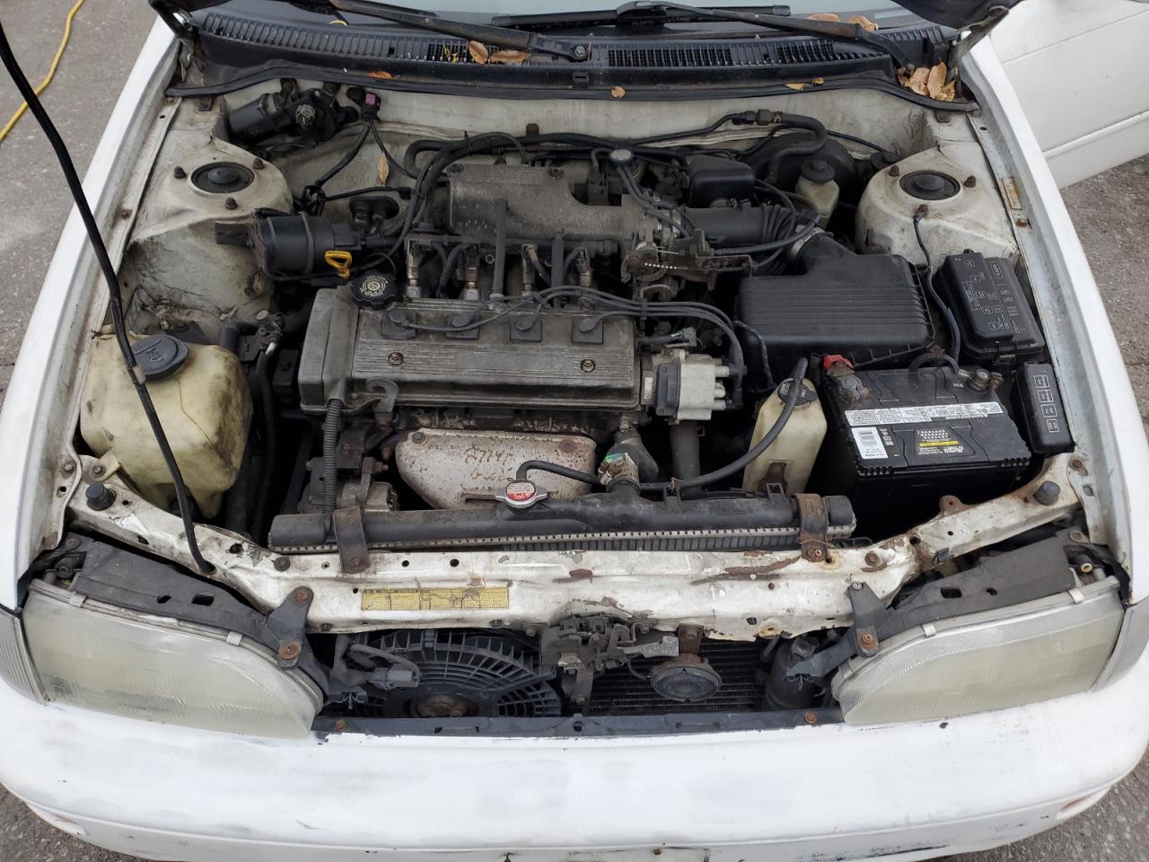1996 Toyota Corola White vin: 2T1BB02E1TC175010