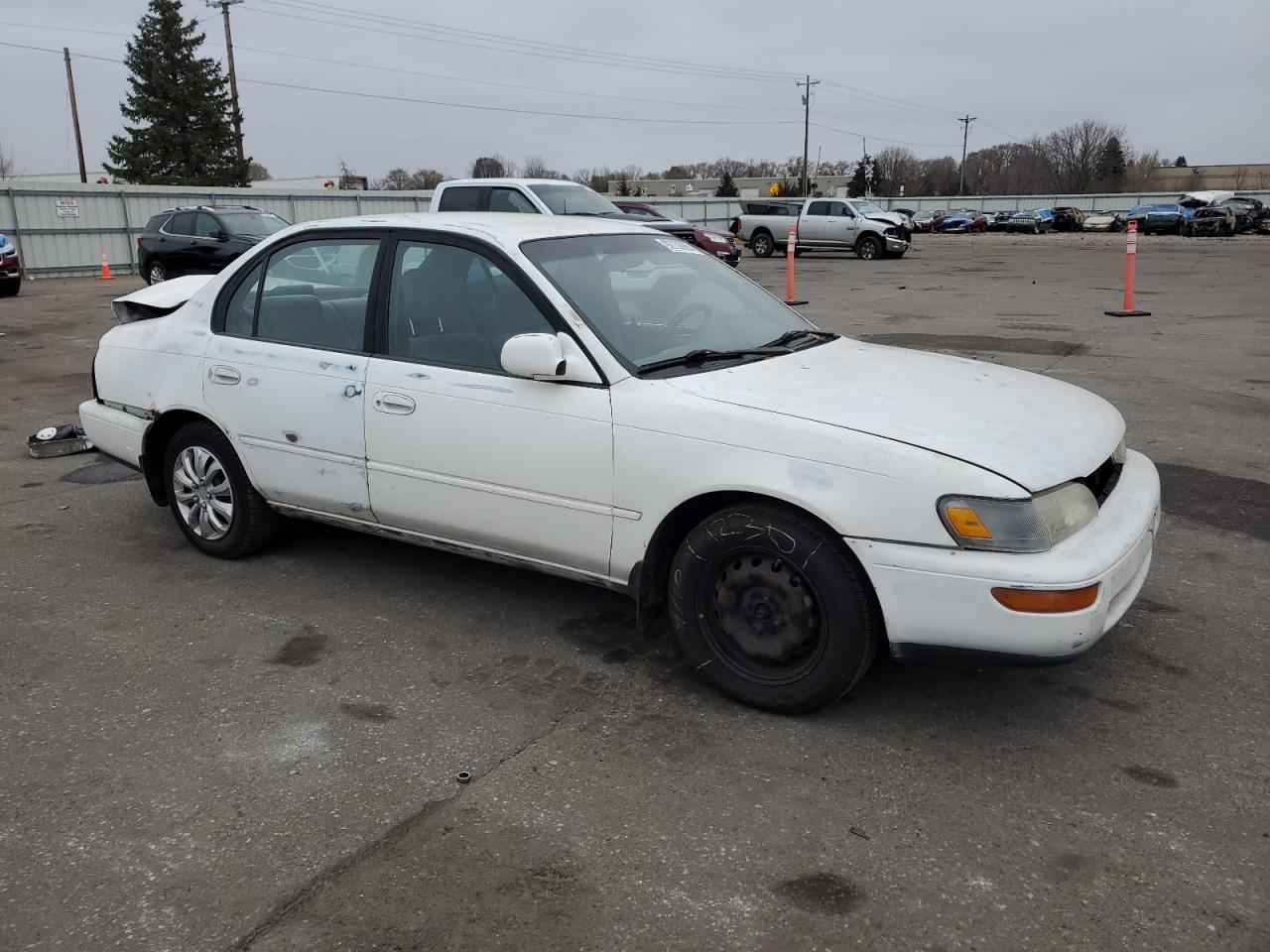 1996 Toyota Corola White vin: 2T1BB02E1TC175010
