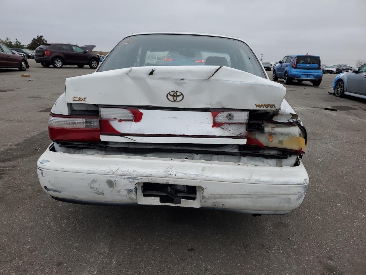 1996 Toyota Corola White vin: 2T1BB02E1TC175010