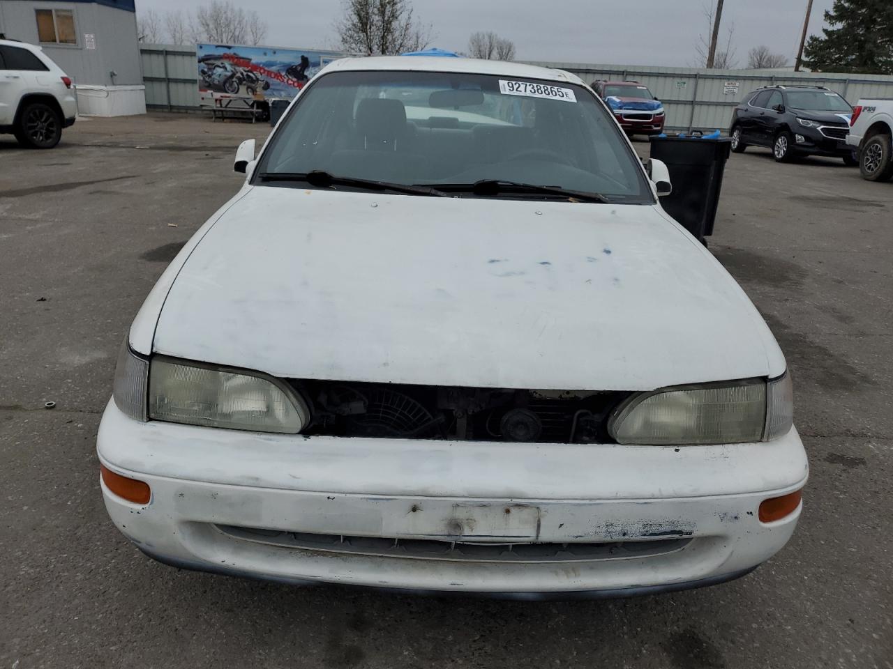 1996 Toyota Corola White vin: 2T1BB02E1TC175010