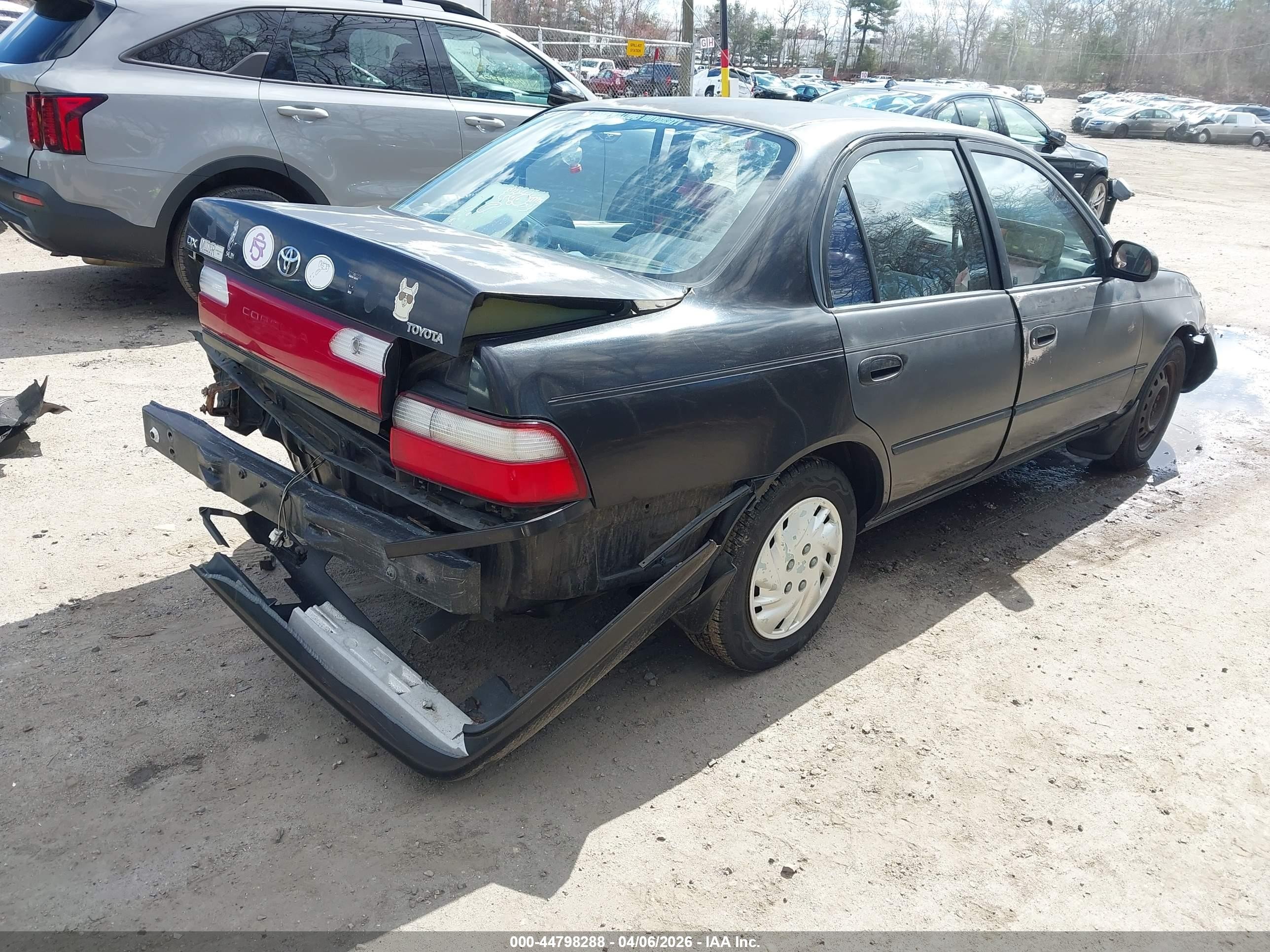 1996 Toyota Corolla Dx Black vin: 2T1BB02E1TC175251