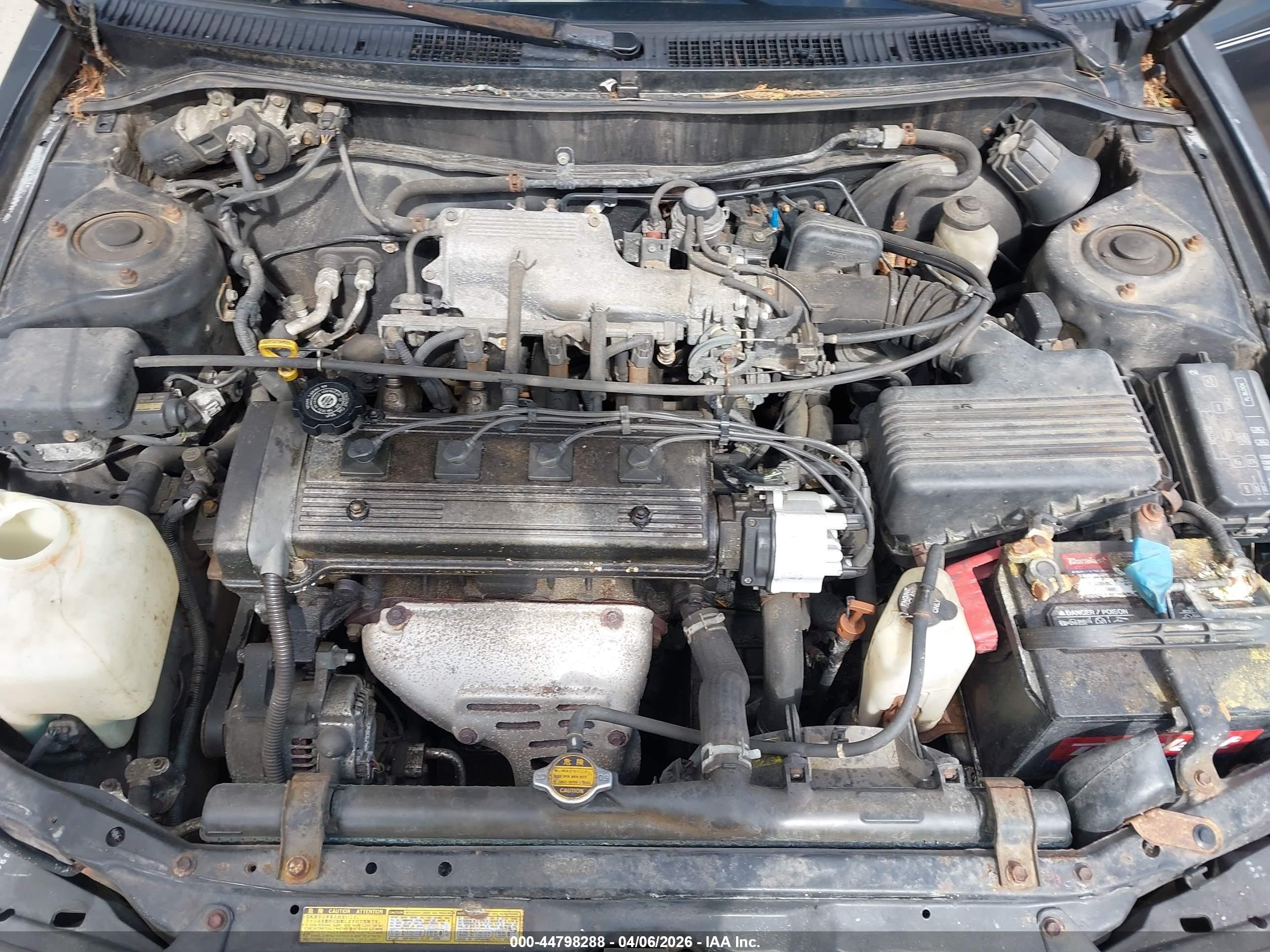 1996 Toyota Corolla Dx Black vin: 2T1BB02E1TC175251