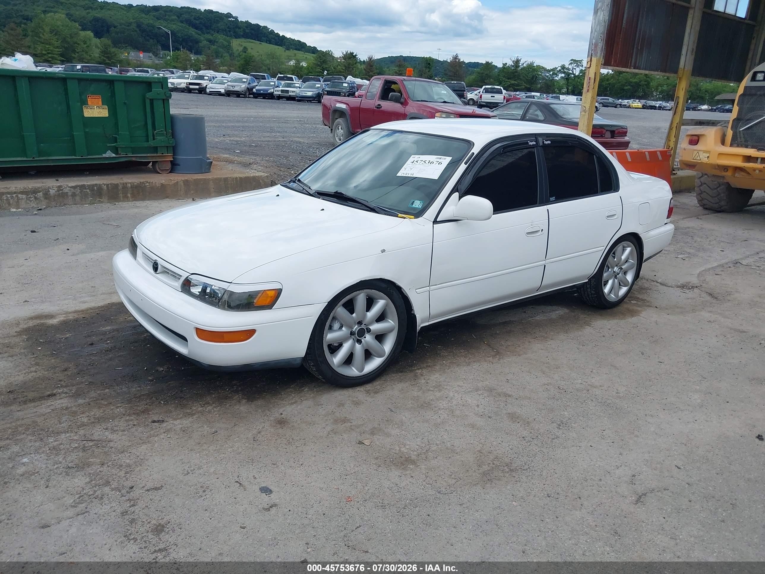 1997 Toyota Corolla Dx White vin: 2T1BB02E2VC201181