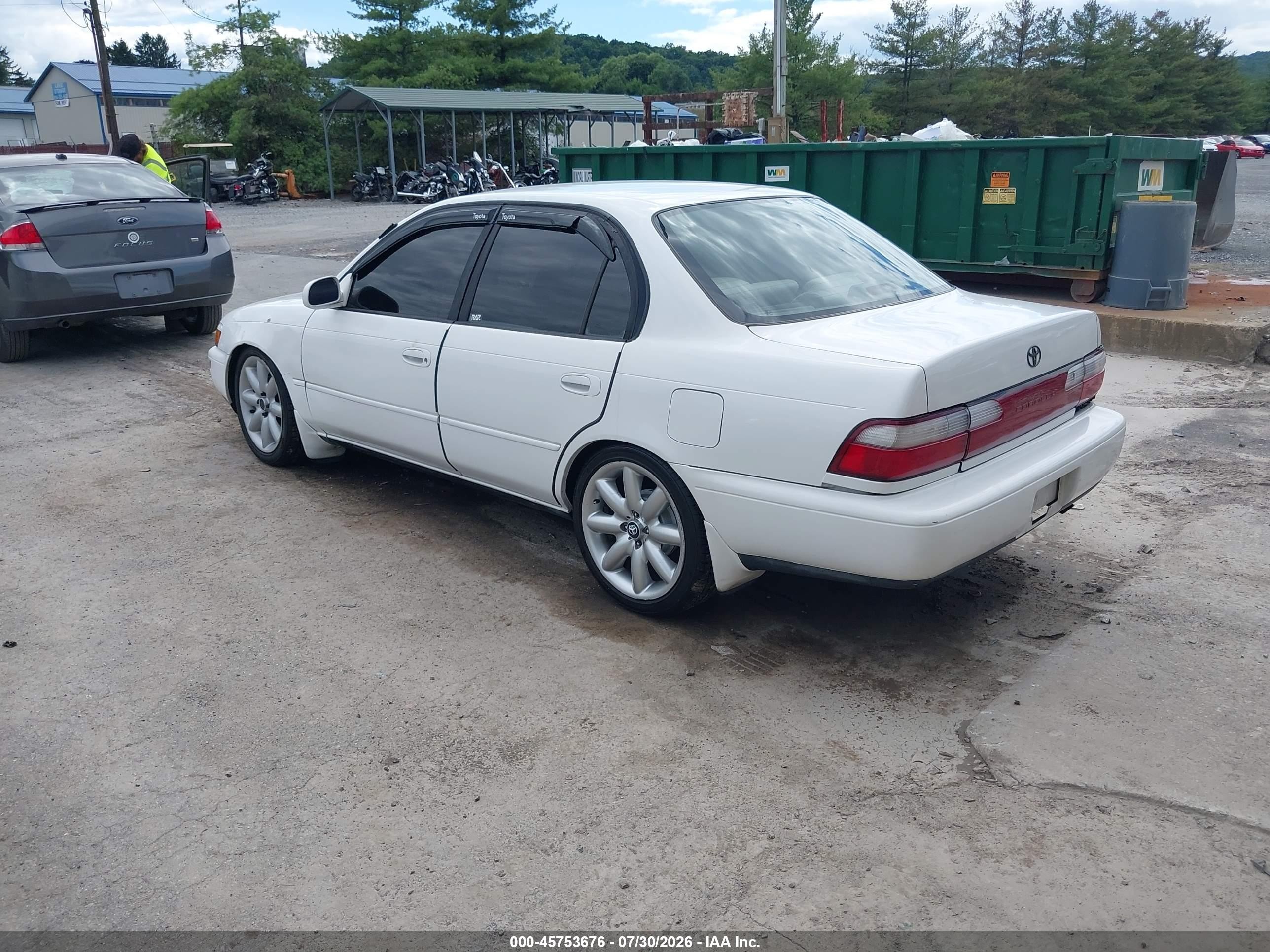 1997 Toyota Corolla Dx White vin: 2T1BB02E2VC201181