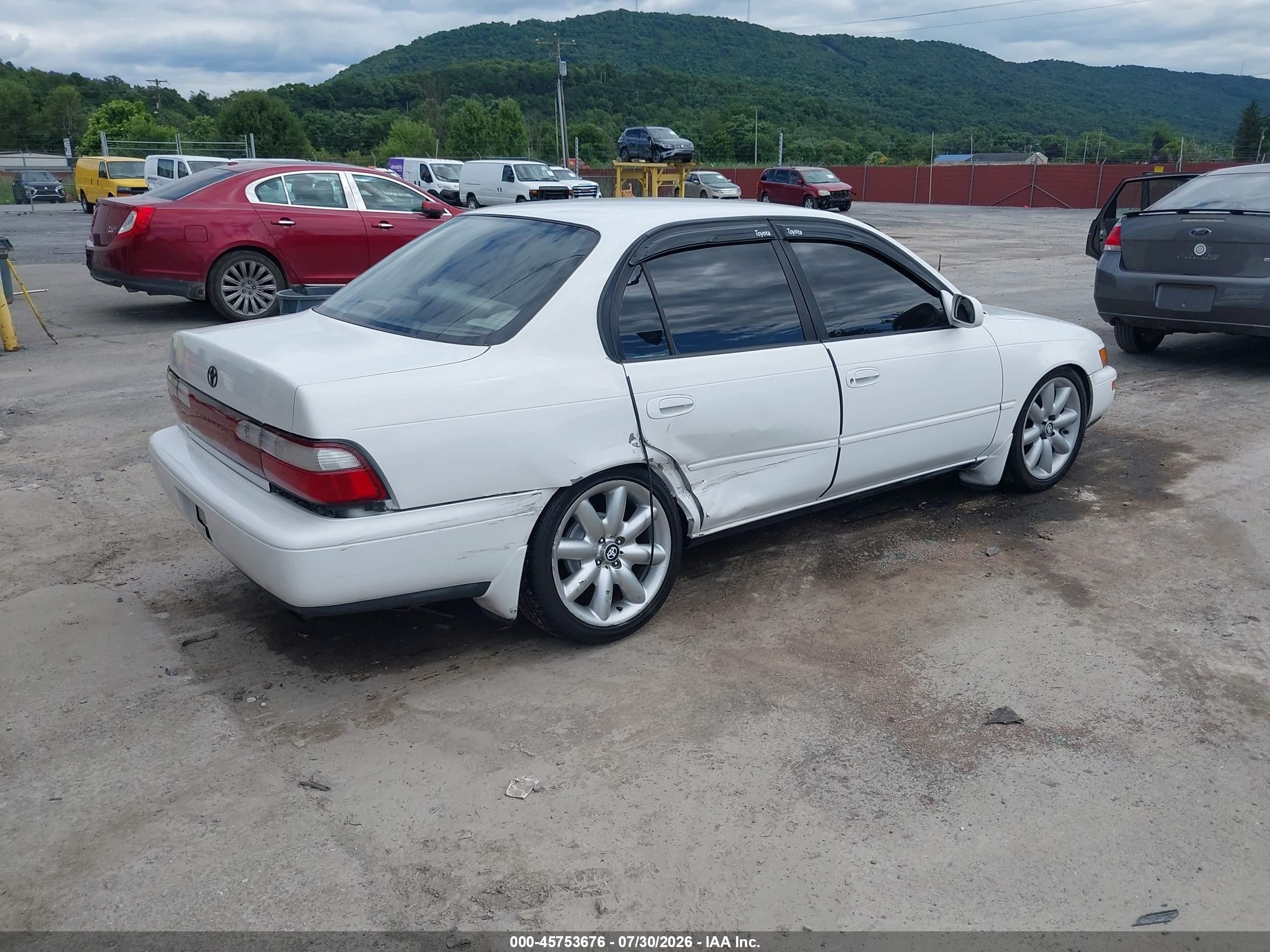 1997 Toyota Corolla Dx White vin: 2T1BB02E2VC201181