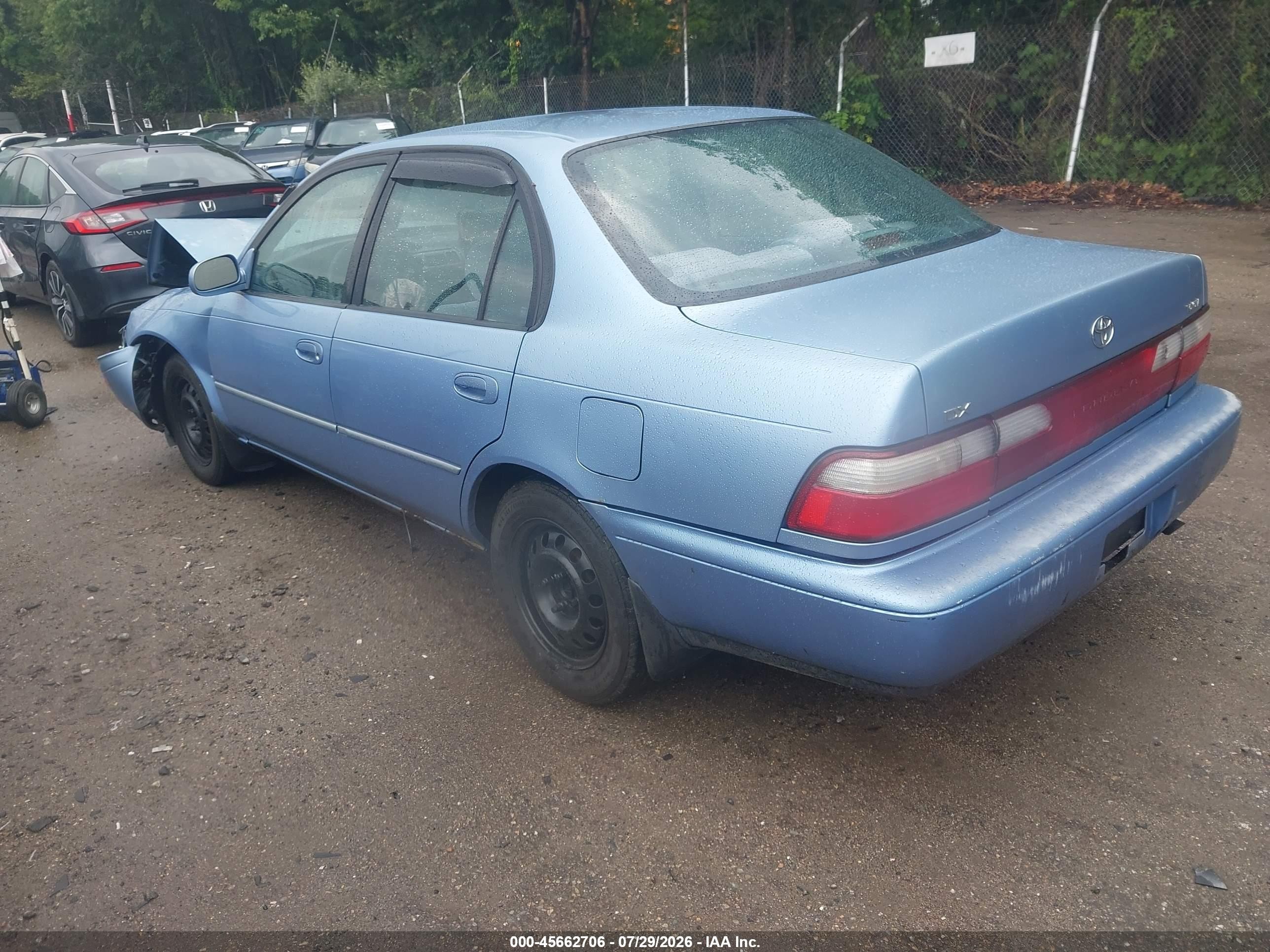 1996 Toyota Corolla Dx Blue vin: 2T1BB02E3TC171914