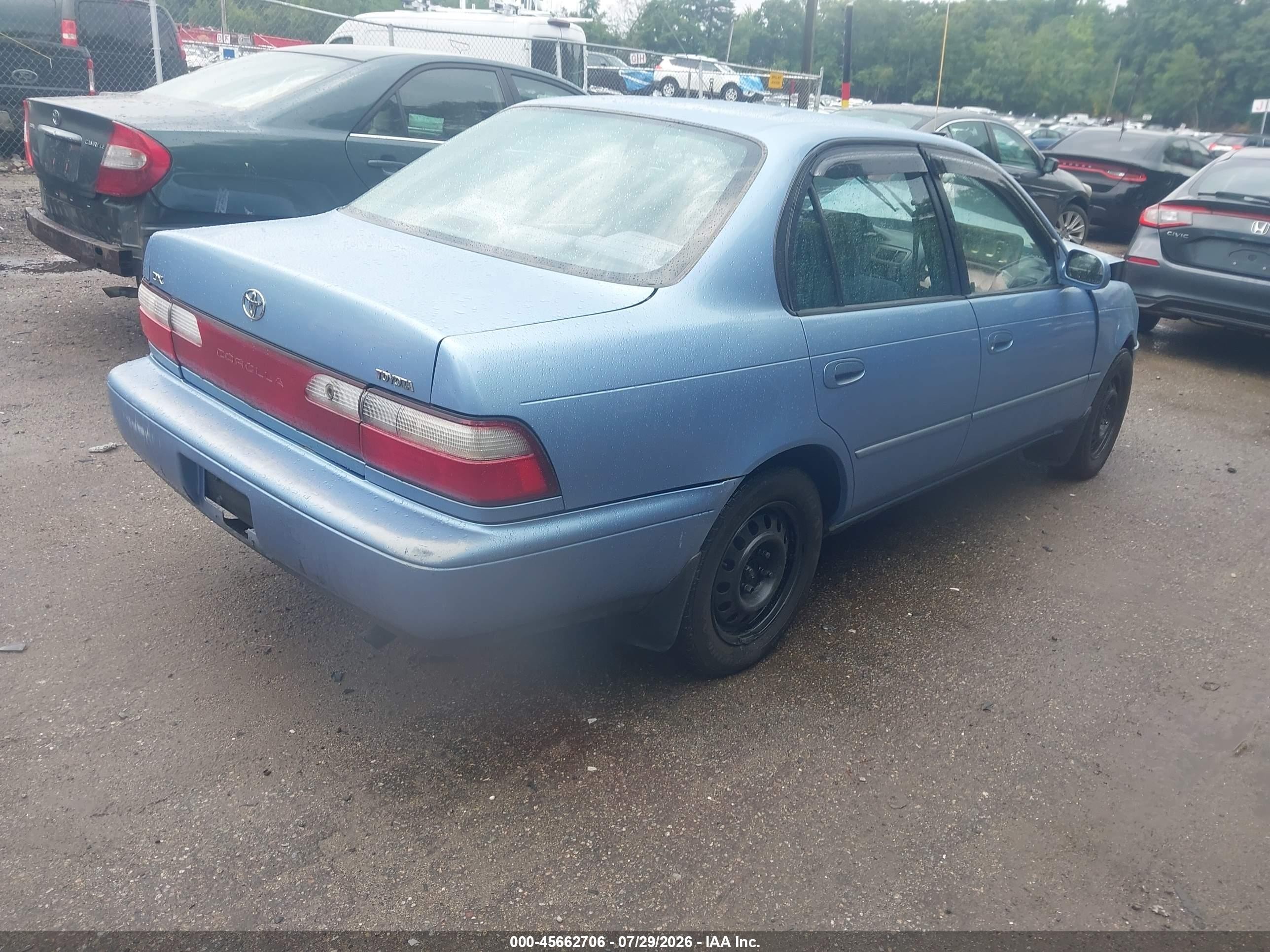 1996 Toyota Corolla Dx Blue vin: 2T1BB02E3TC171914