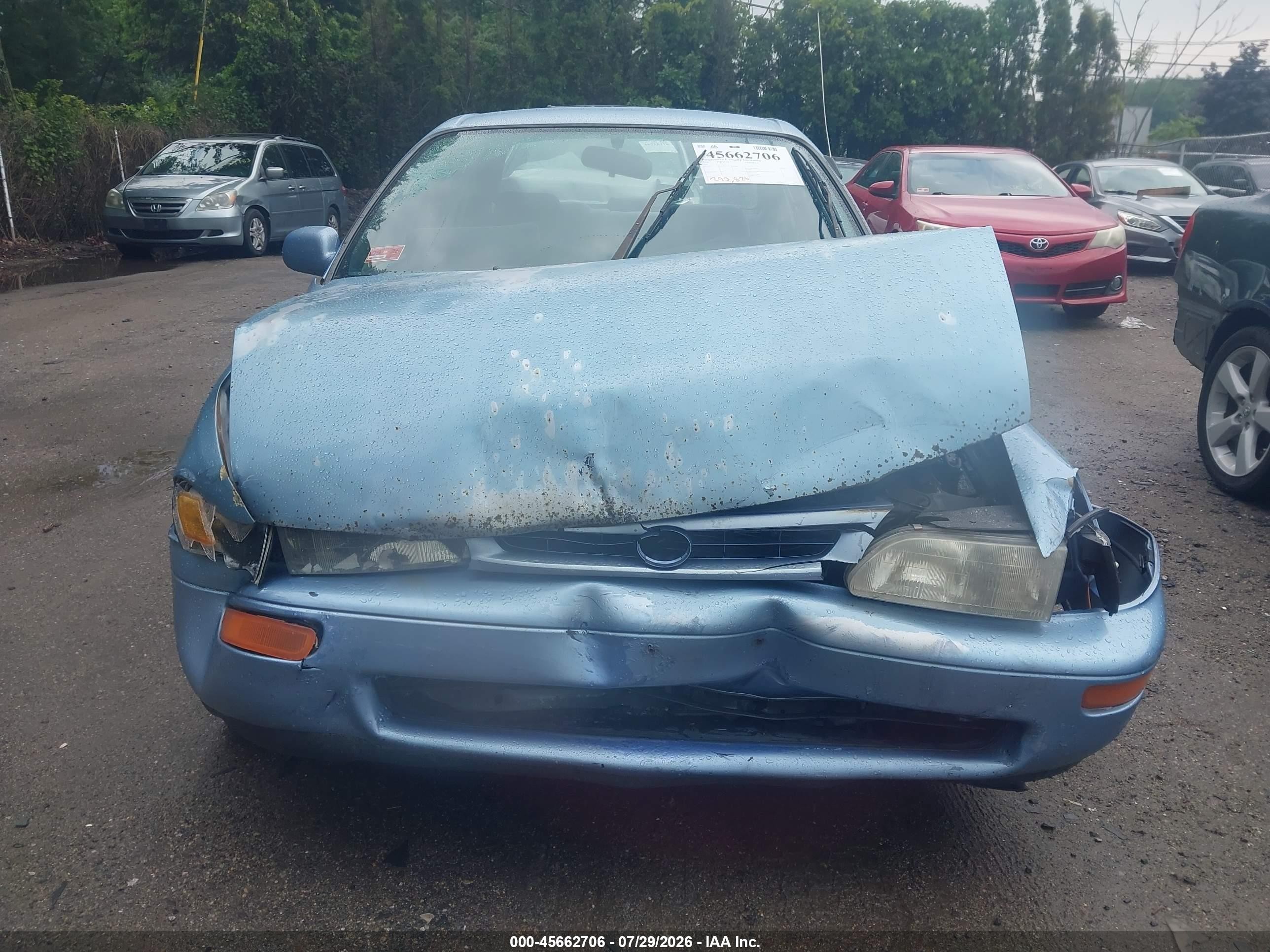 1996 Toyota Corolla Dx Blue vin: 2T1BB02E3TC171914