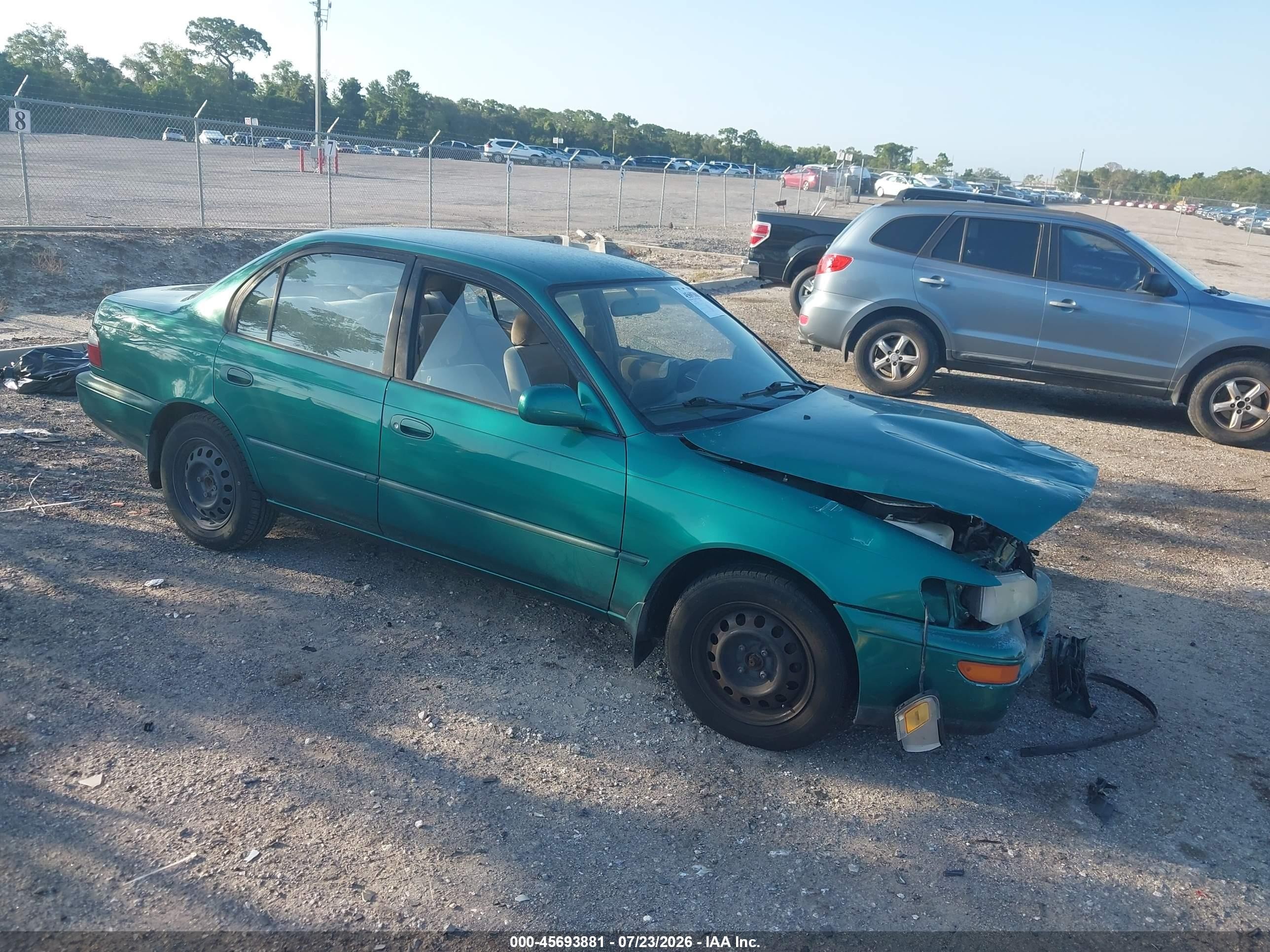 1997 Toyota Corolla Dx Зеленый vin: 2T1BB02E5VC181704