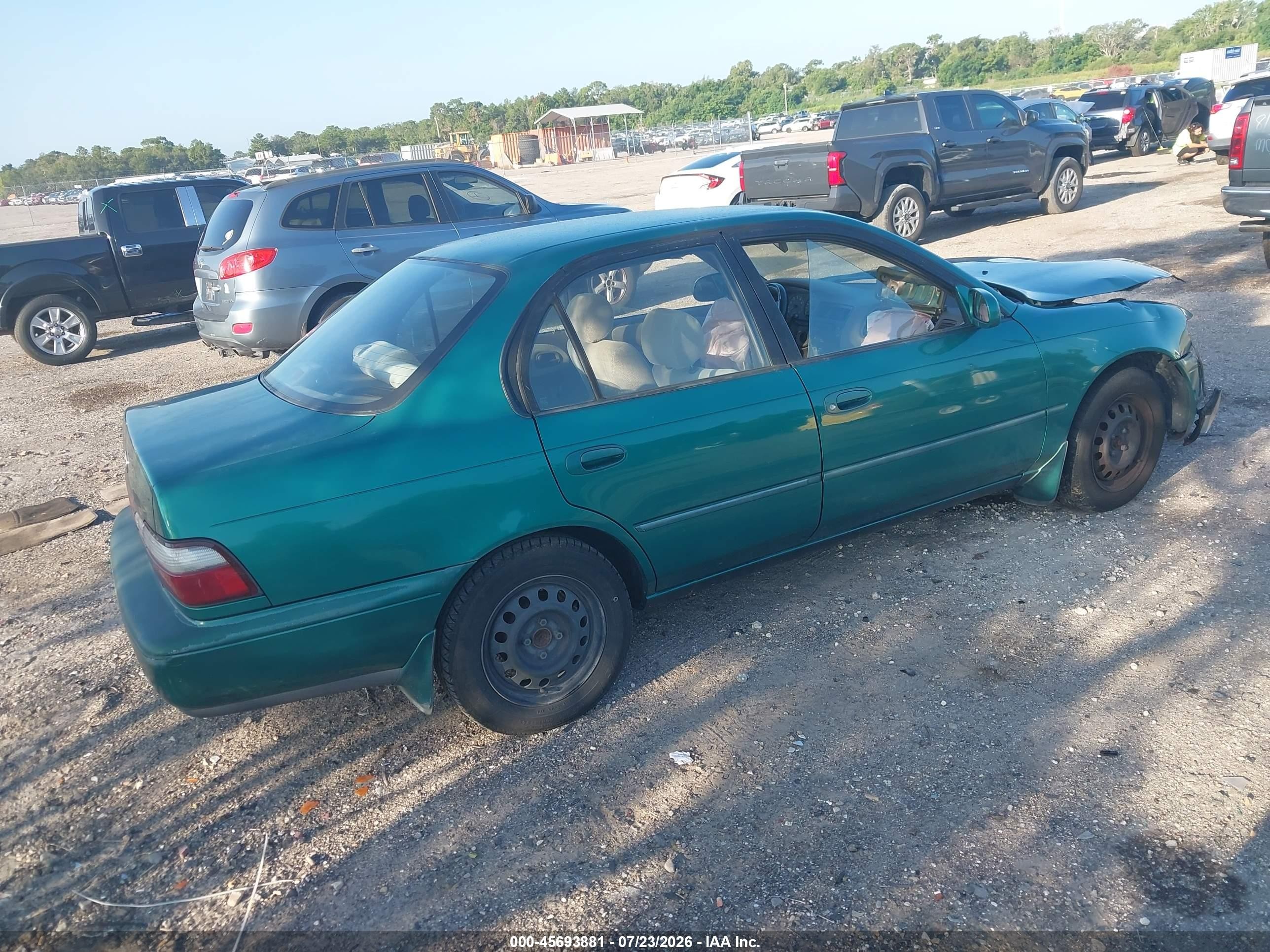 1997 Toyota Corolla Dx Зеленый vin: 2T1BB02E5VC181704