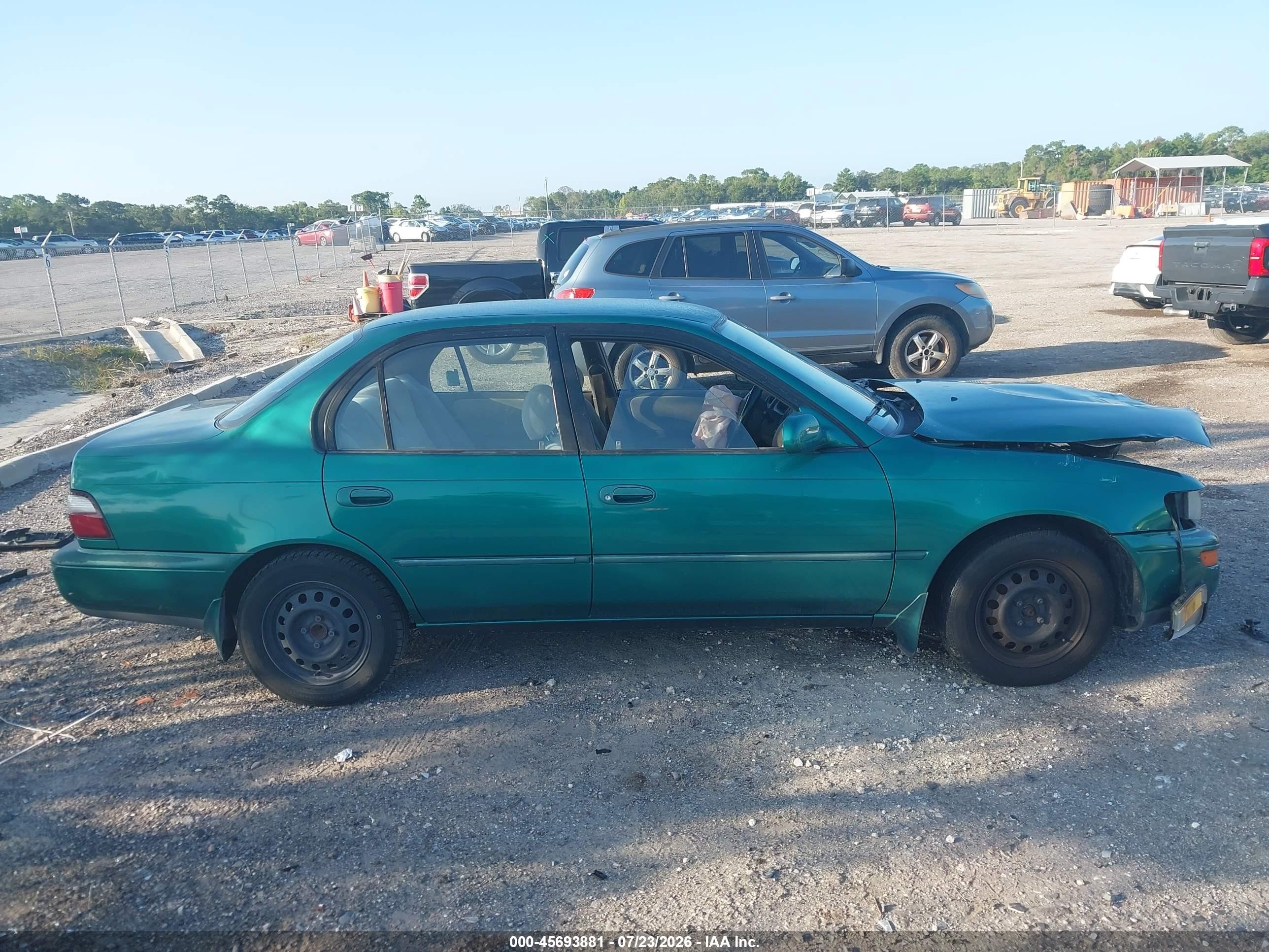 1997 Toyota Corolla Dx Зеленый vin: 2T1BB02E5VC181704