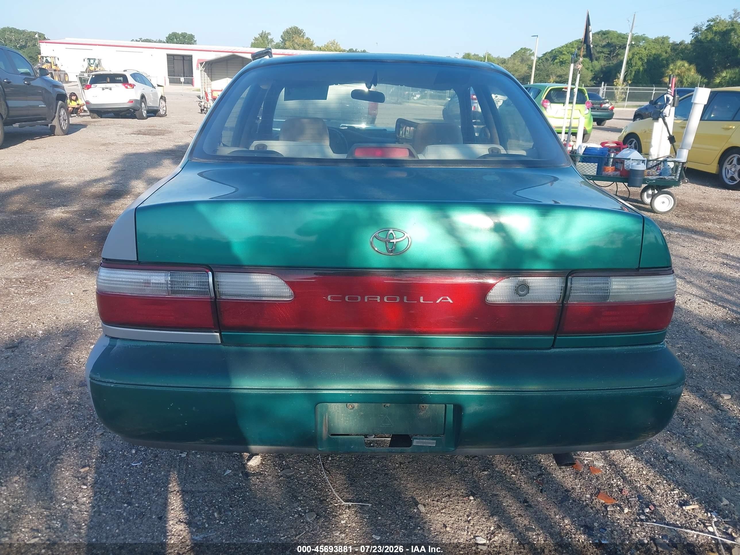 1997 Toyota Corolla Dx Зеленый vin: 2T1BB02E5VC181704