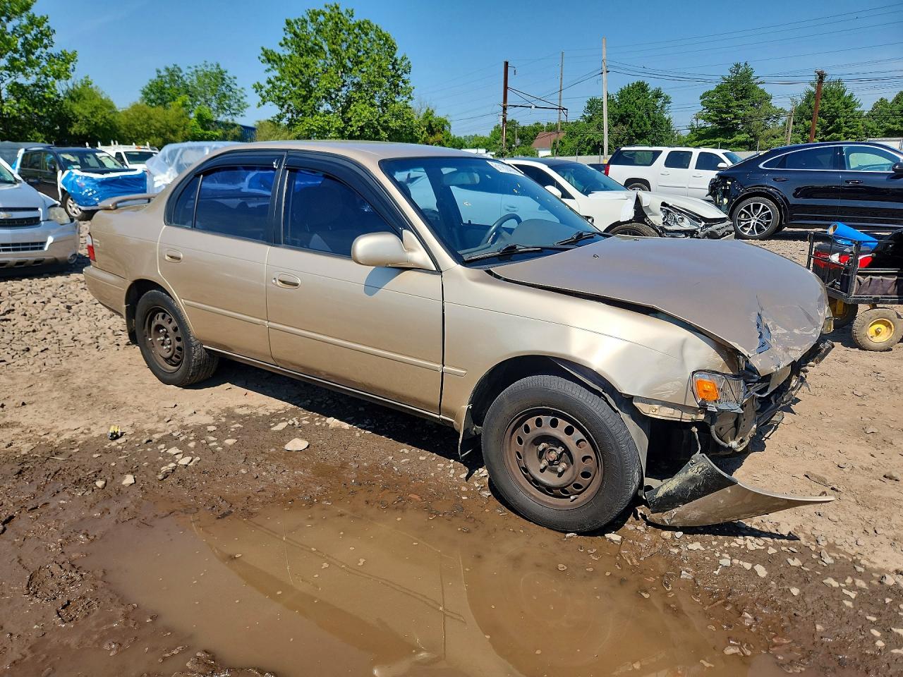 1997 Toyota Corolla Dx Tan vin: 2T1BB02E7VC193935