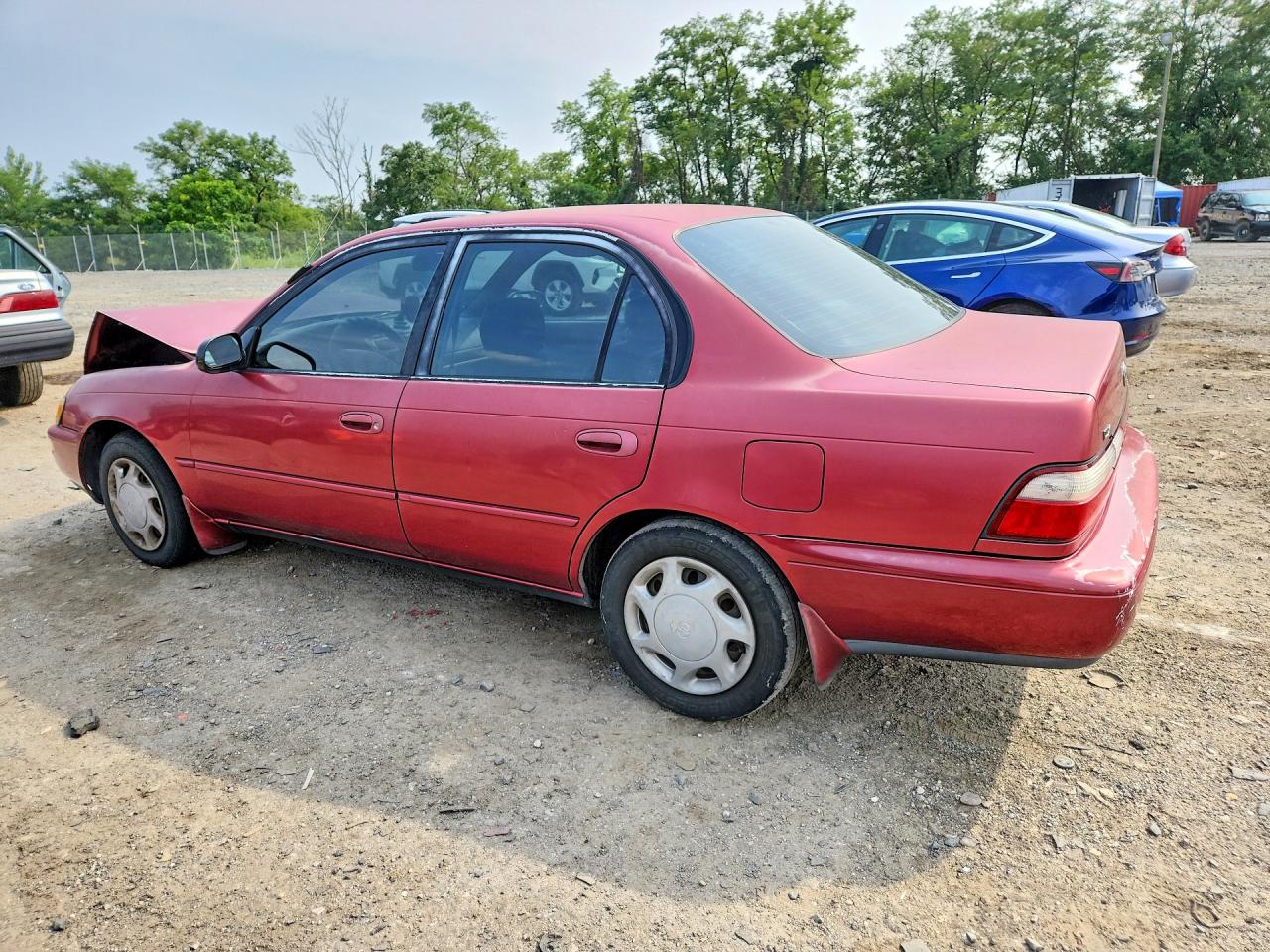 1996 Toyota Corolla Dx Red vin: 2T1BB02E9TC157290
