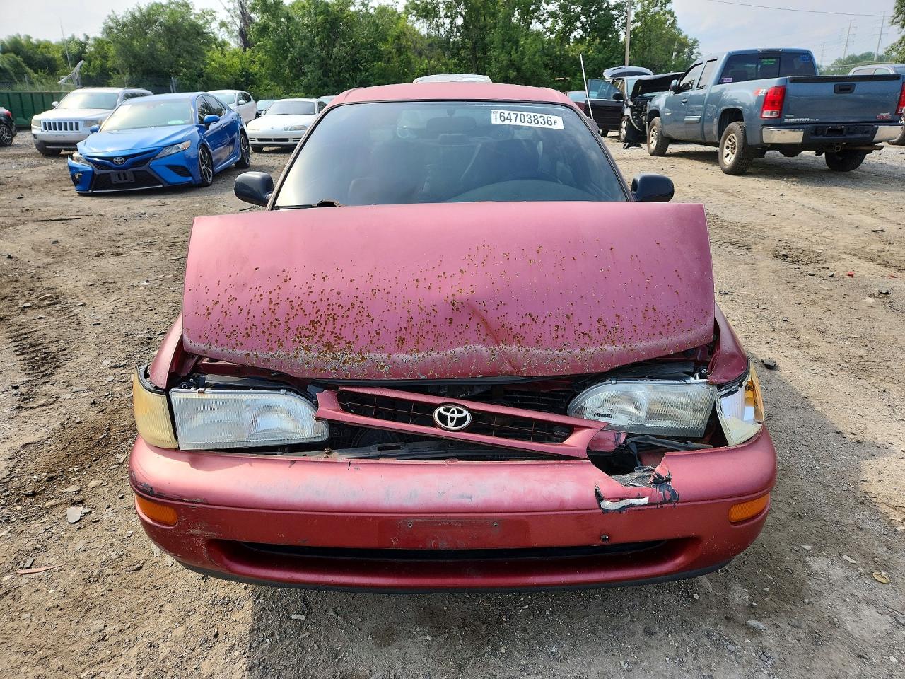 1996 Toyota Corolla Dx Red vin: 2T1BB02E9TC157290