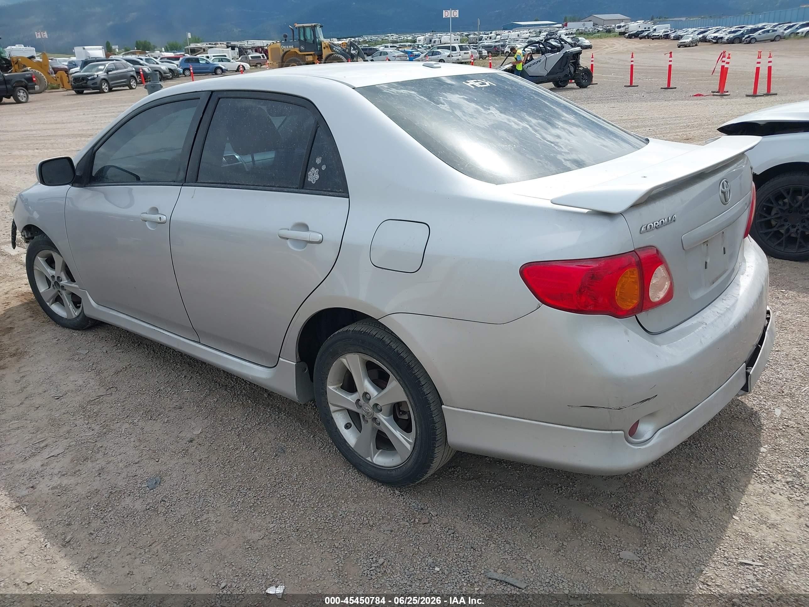 2009 Toyota Corolla Xrs Серебряный vin: 2T1BE40E19C005949
