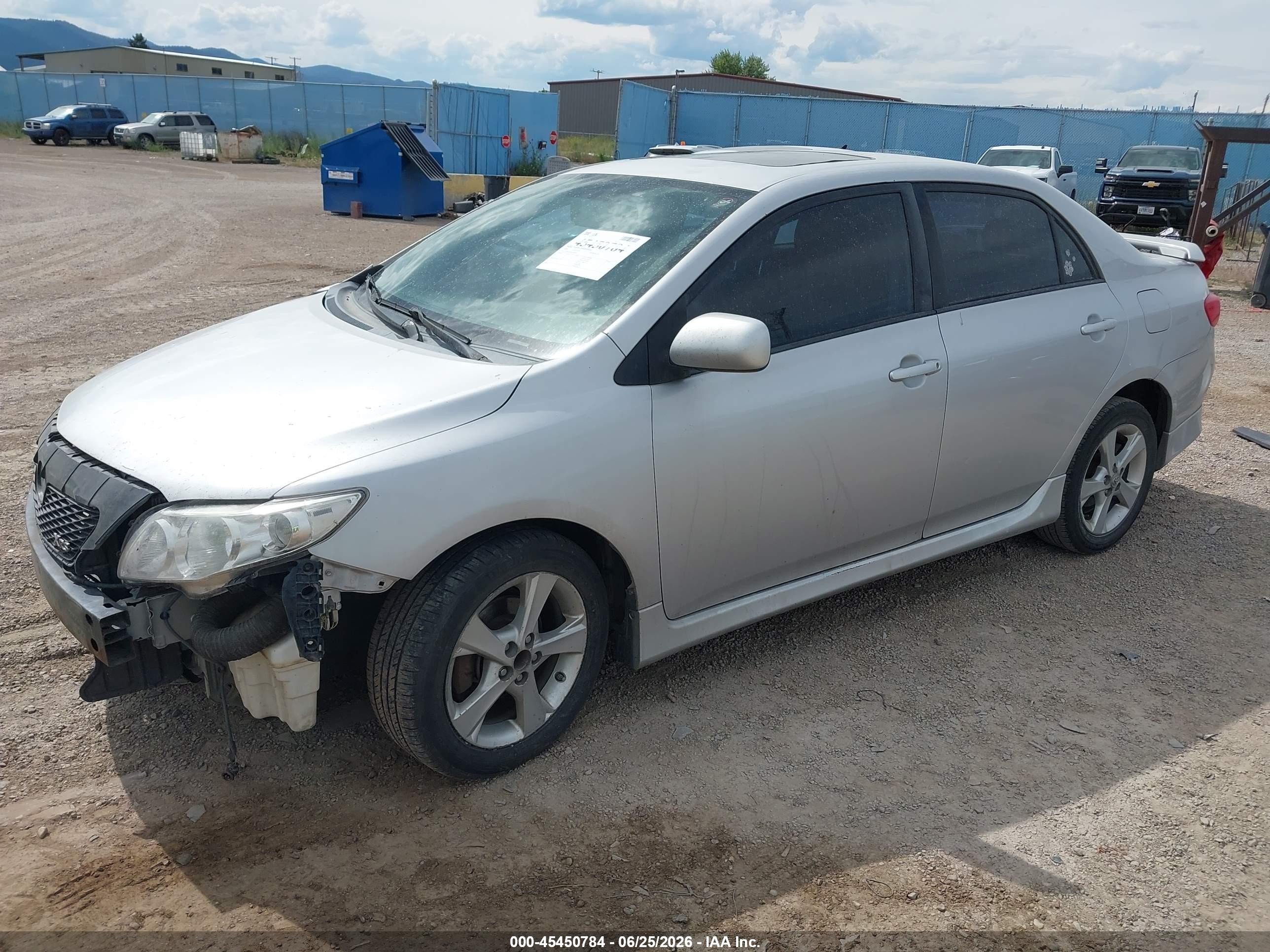 2009 Toyota Corolla Xrs Серебряный vin: 2T1BE40E19C005949