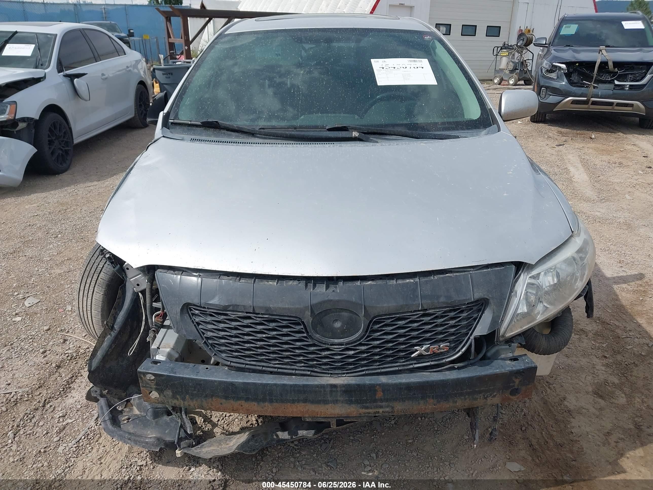 2009 Toyota Corolla Xrs Серебряный vin: 2T1BE40E19C005949