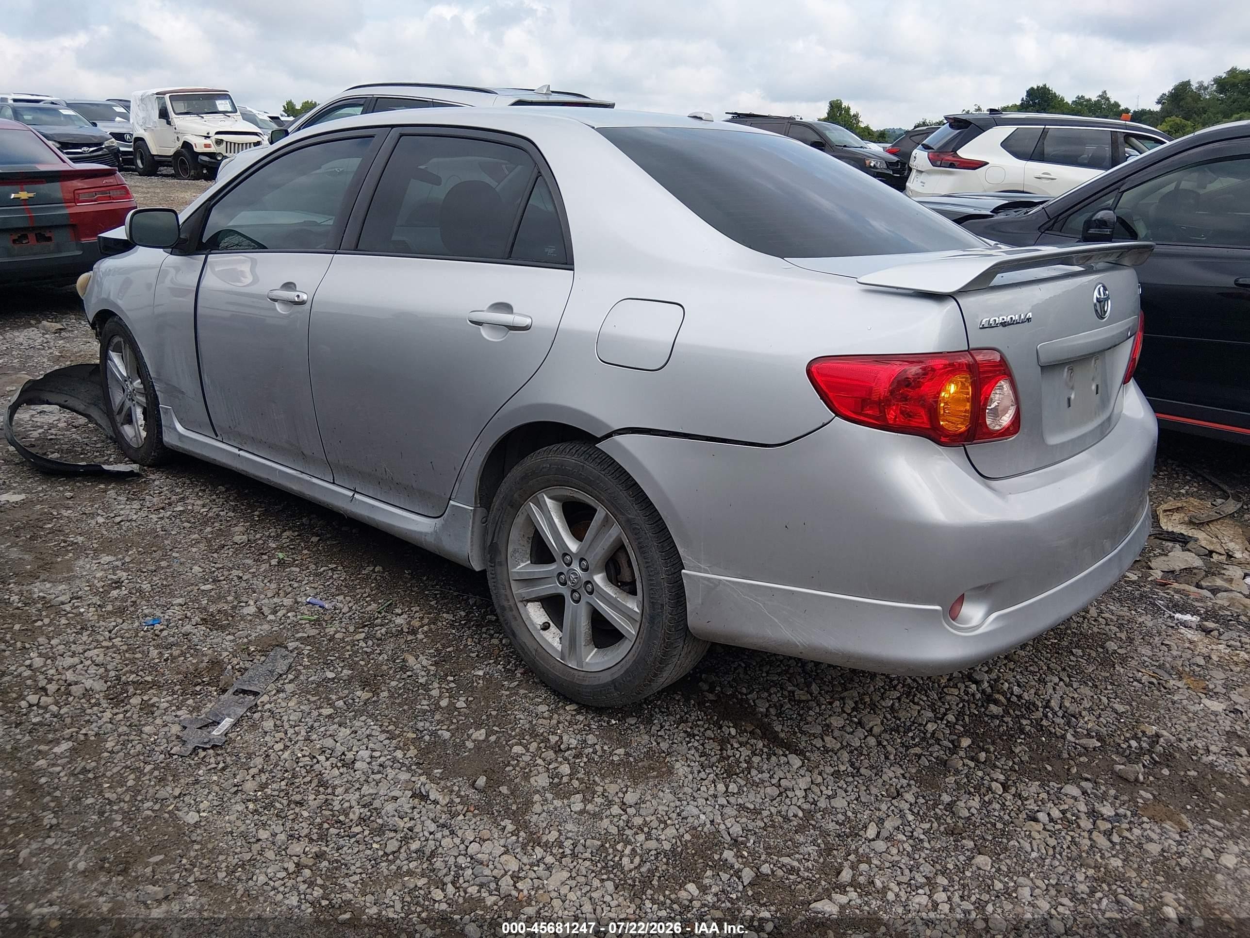 2009 Toyota Corolla Xrs Gray vin: 2T1BE40E29C027278
