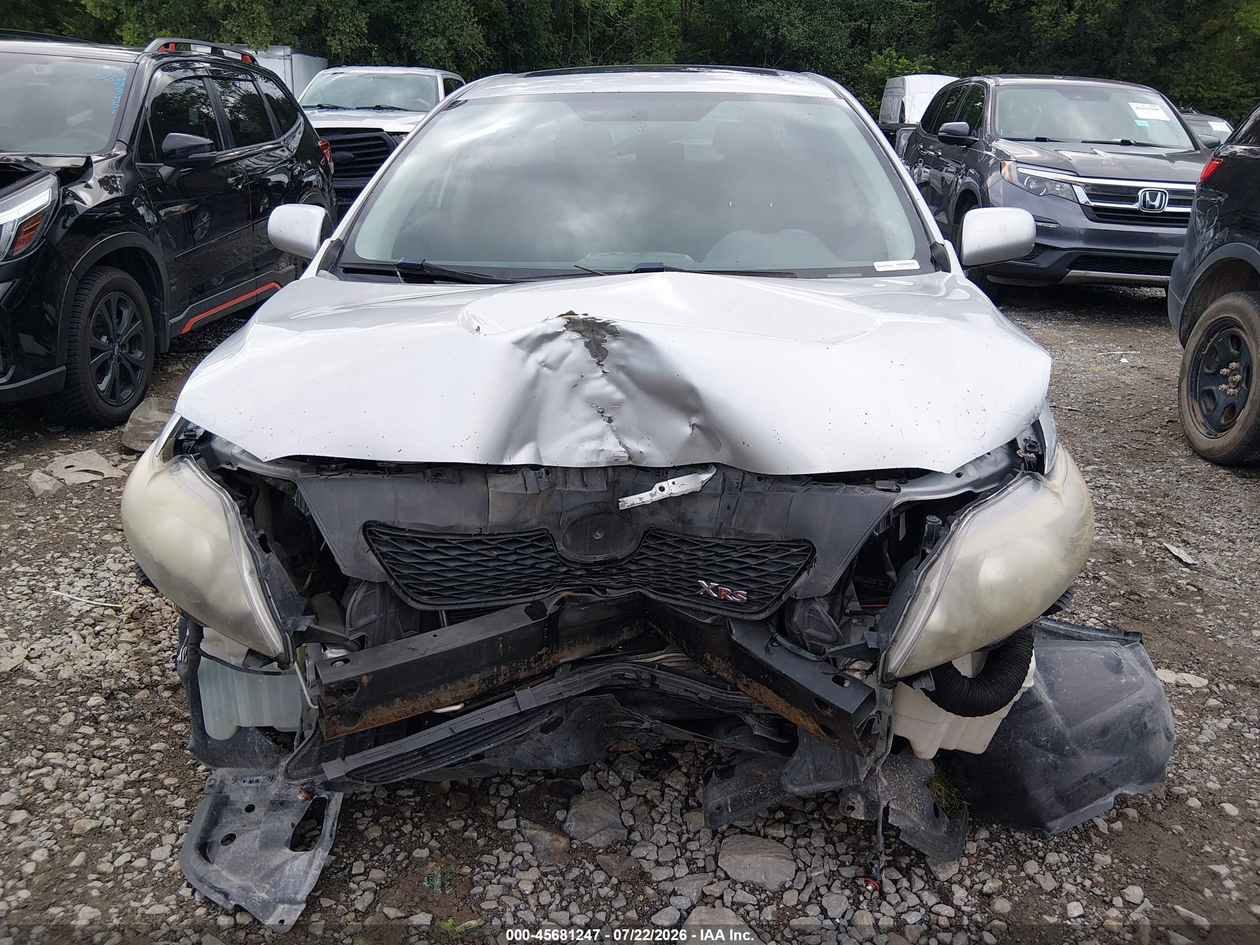 2009 Toyota Corolla Xrs Gray vin: 2T1BE40E29C027278