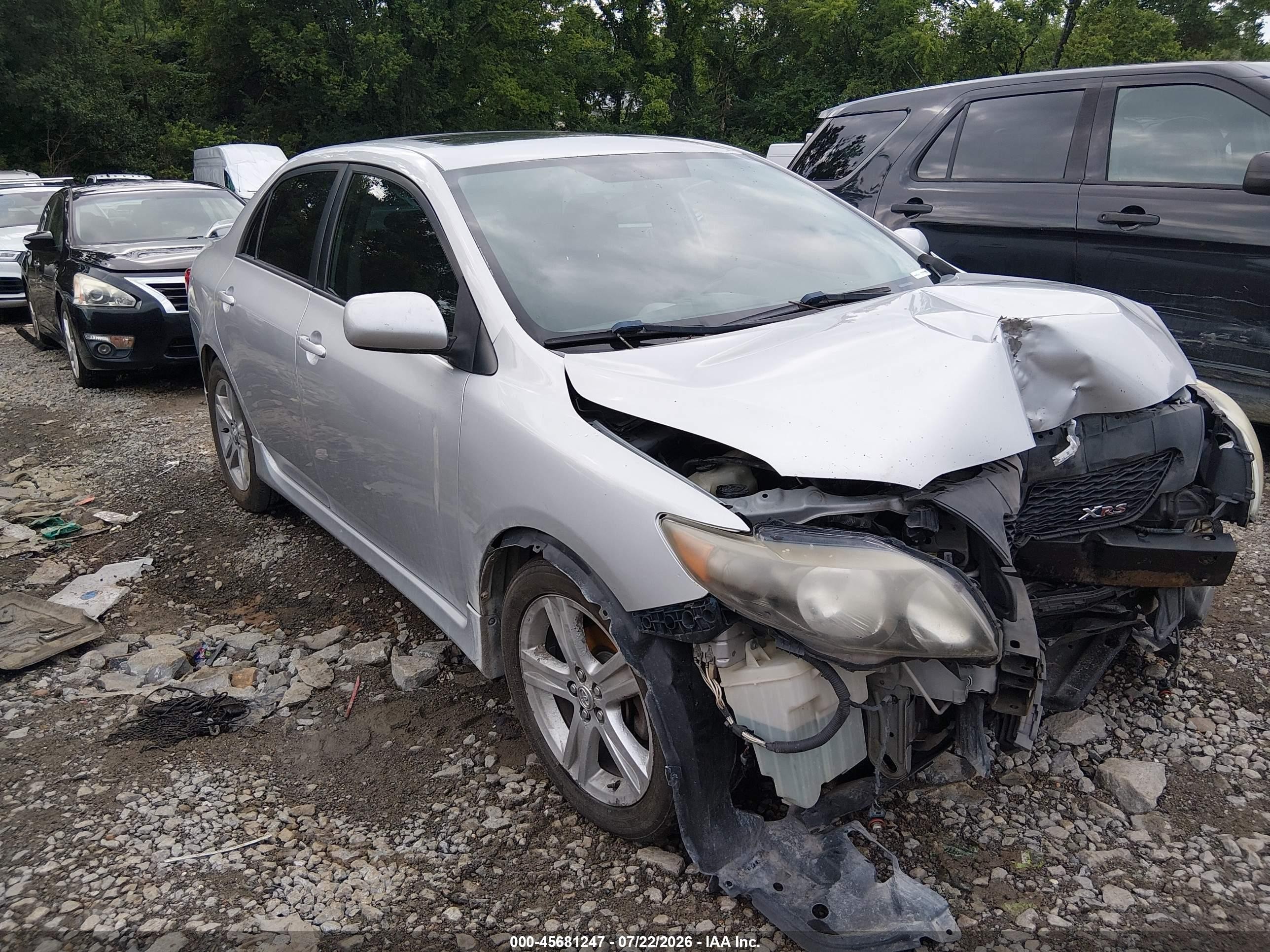 2009 Toyota Corolla Xrs Gray vin: 2T1BE40E29C027278