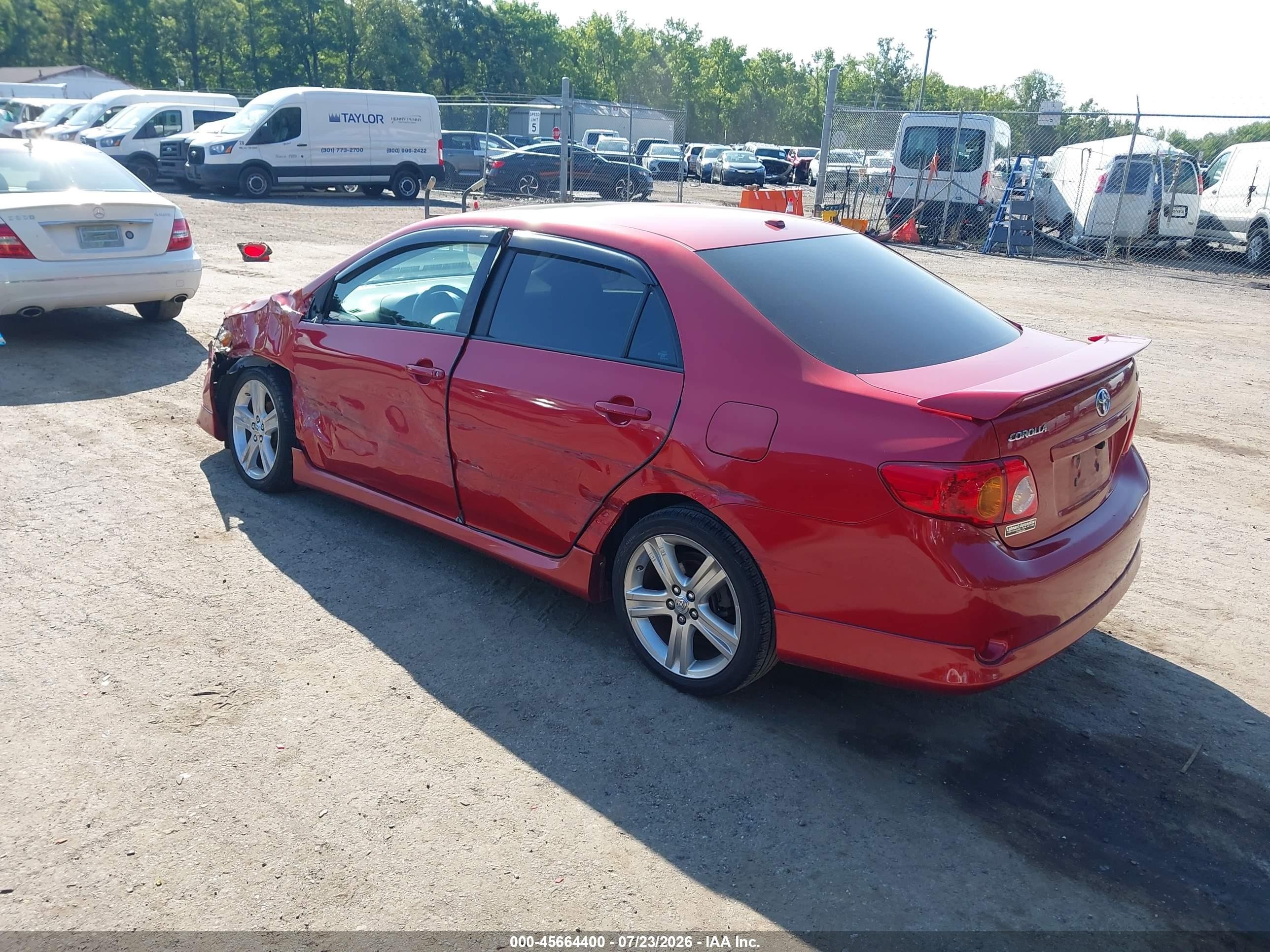 2009 Toyota Corolla Xrs Красный vin: 2T1BE40E69C001136