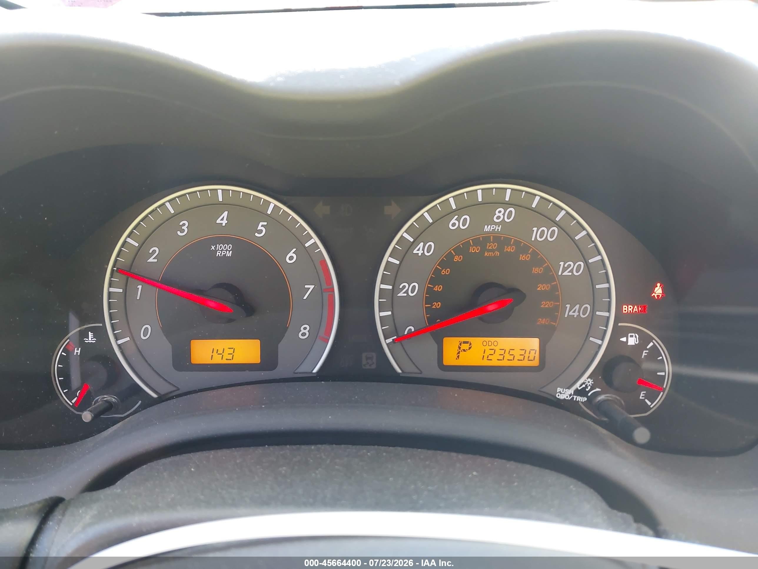 2009 Toyota Corolla Xrs Красный vin: 2T1BE40E69C001136